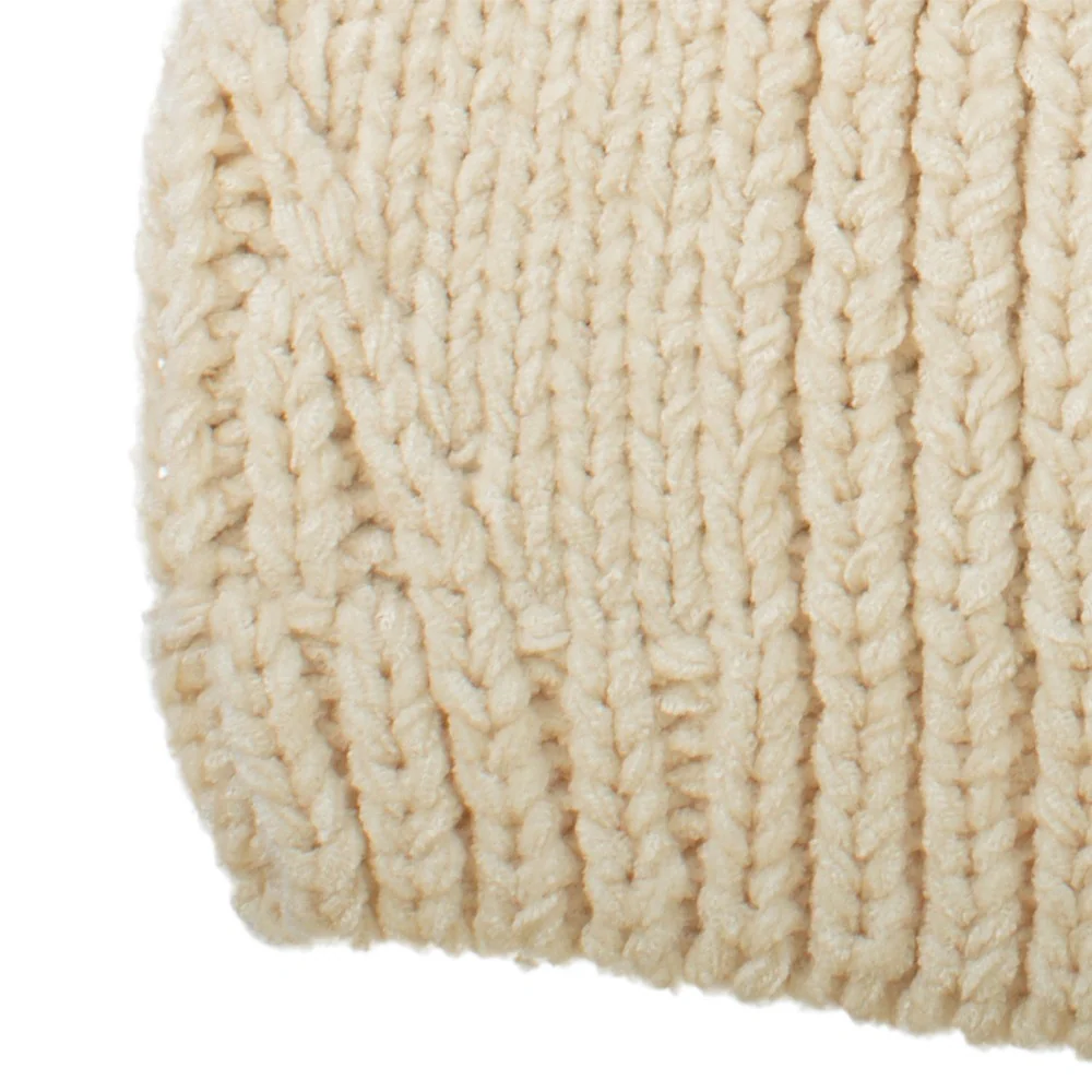 Women's Chenille Hat with Faux Fur Pom - Image 6