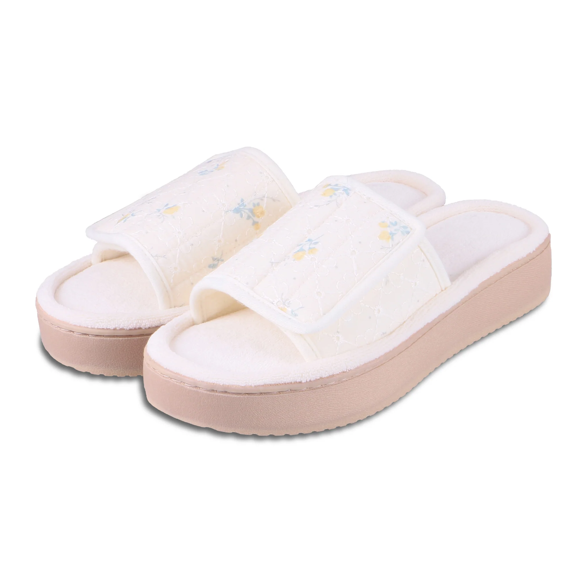 Women's Crochet Lace Adjustable Open-Toe Slide Platform Slipper - Image 10