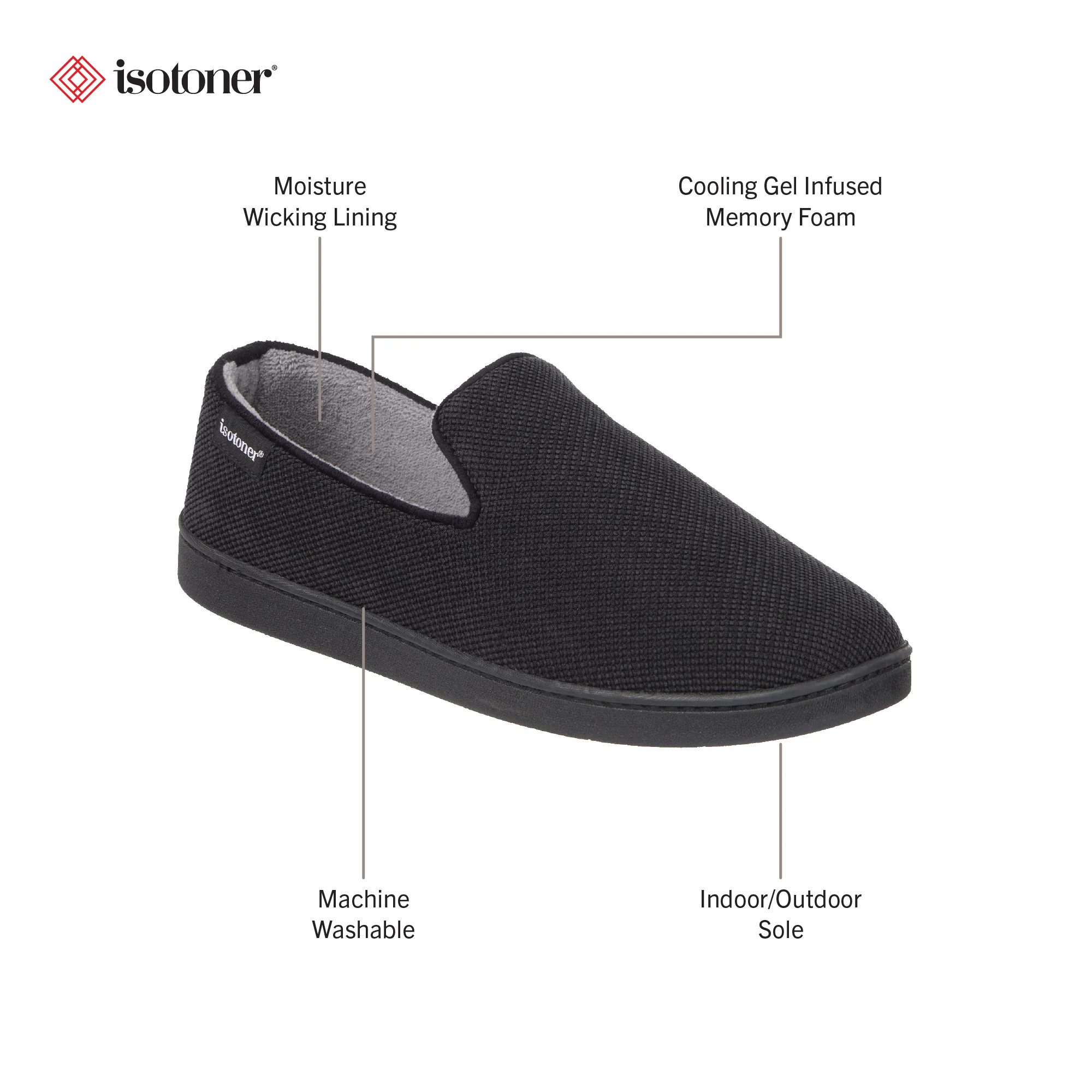 Men's Diamond Corduroy Loafer Slipper - Image 11