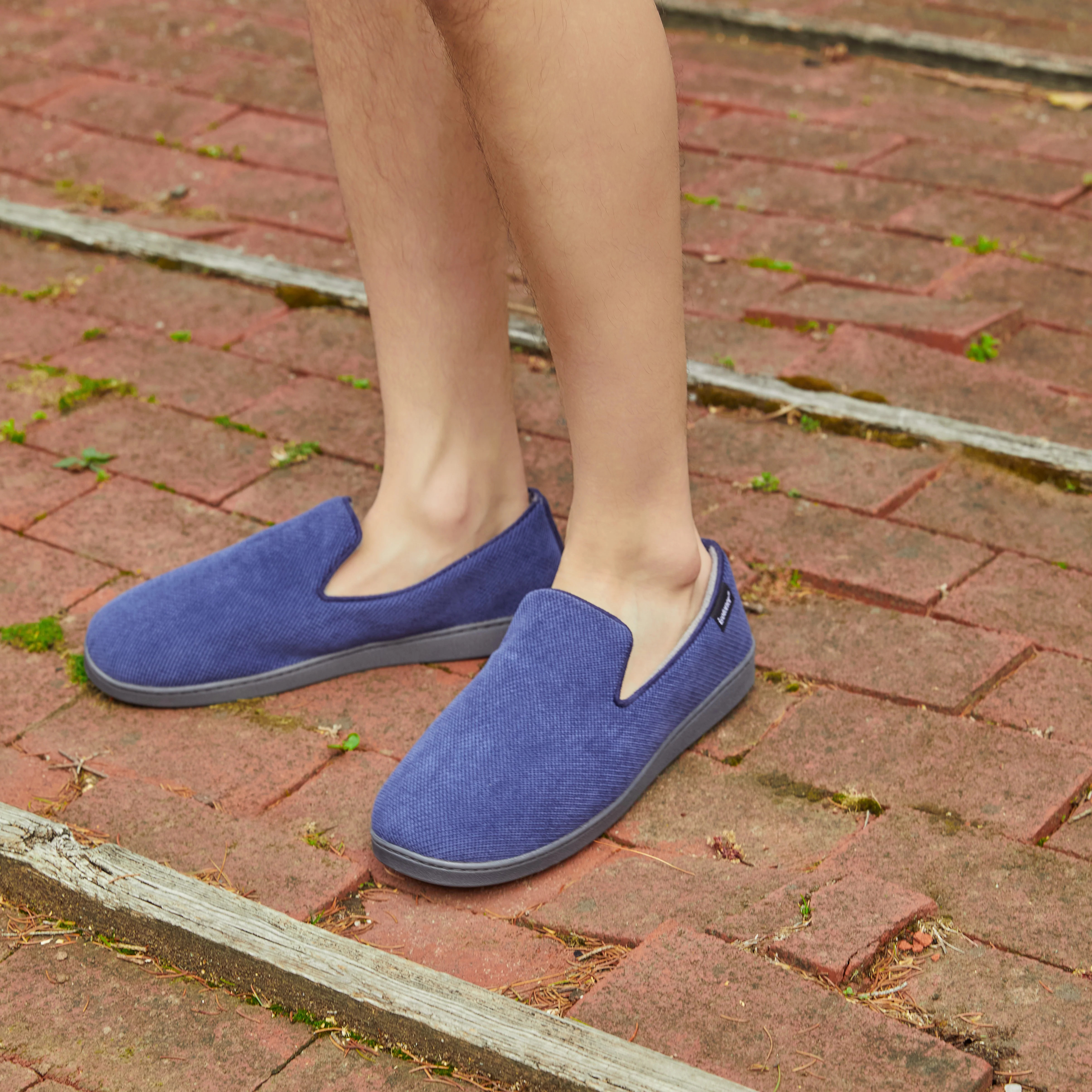 Men's Diamond Corduroy Loafer Slipper - Image 17