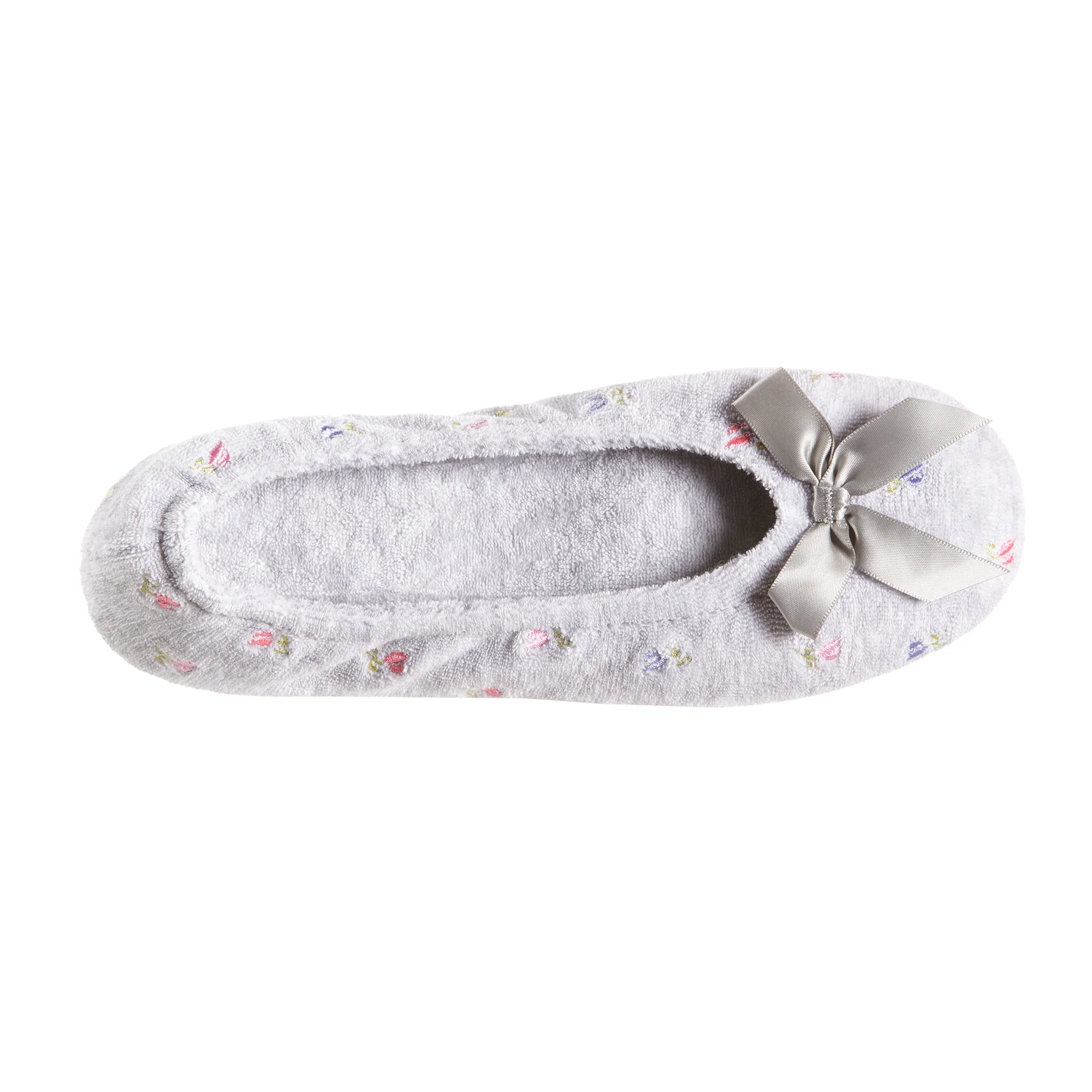 Women's Embroidered Terry Ballerina Slippers - Image 8