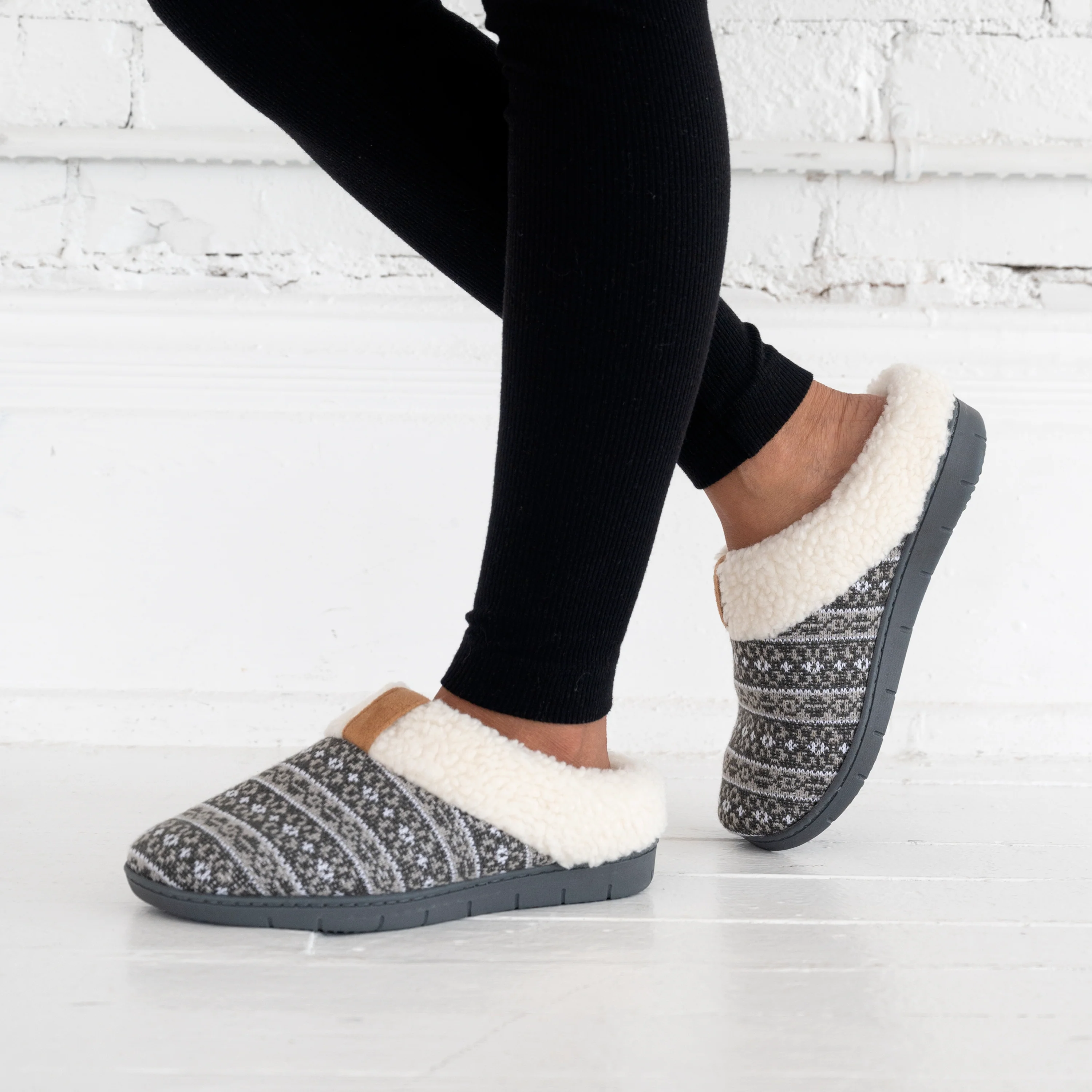 Women's Fairisle Knit Braelyn Clog Slipper - Image 14