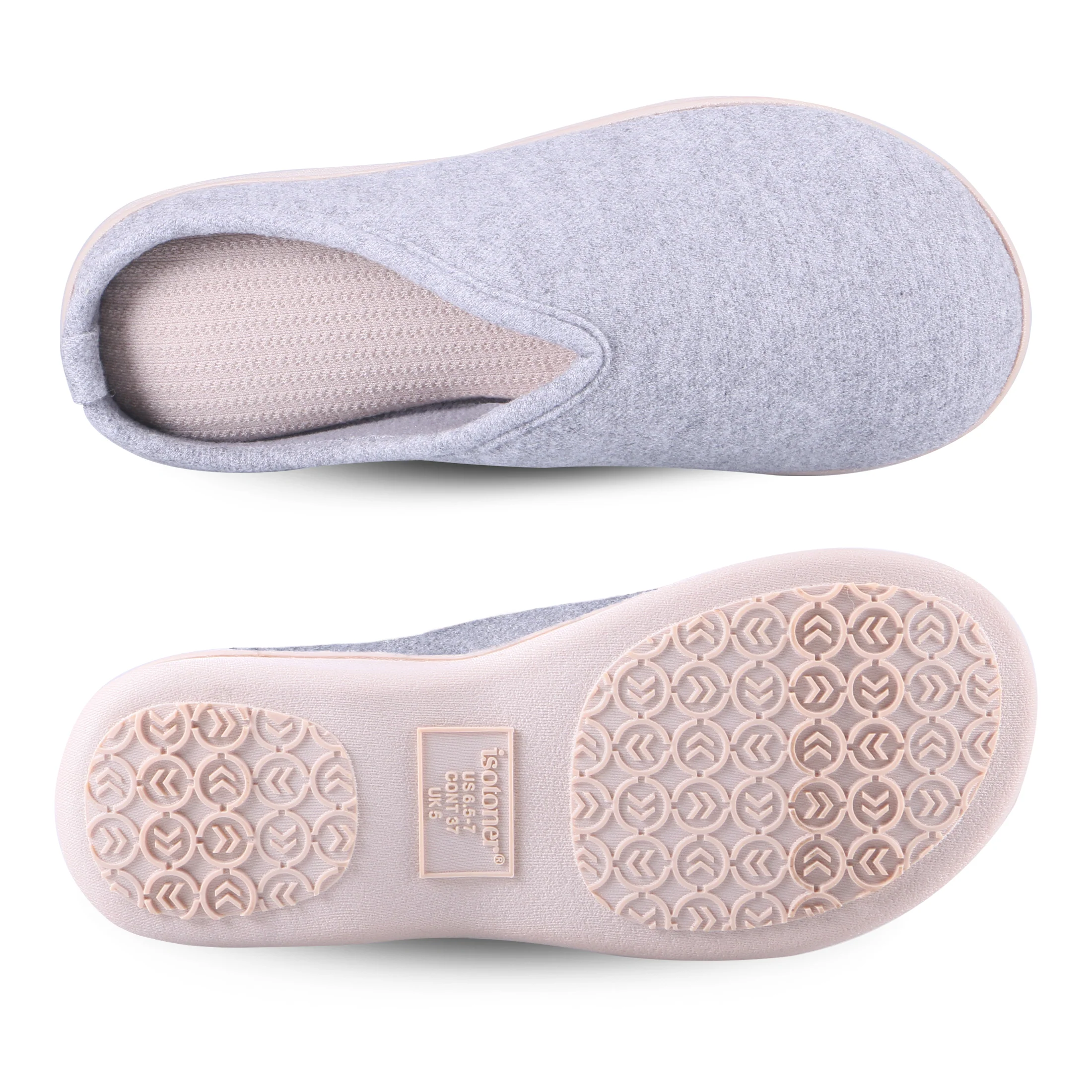 Women's Heathered Jersey Clog Slipper - Image 8