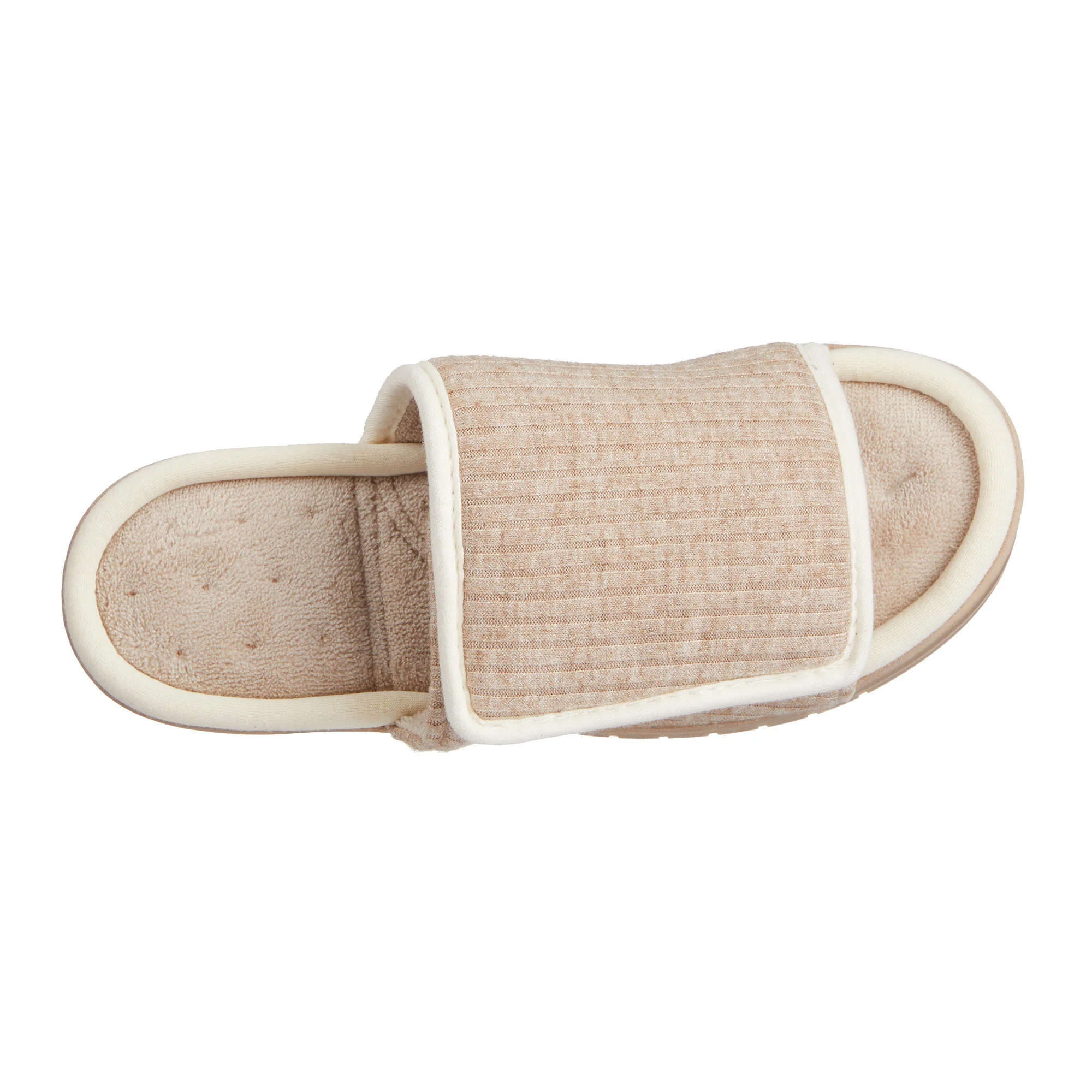 Isotoner Women's Sweater Knit Adjustable Slip-On Slippers - Image 3