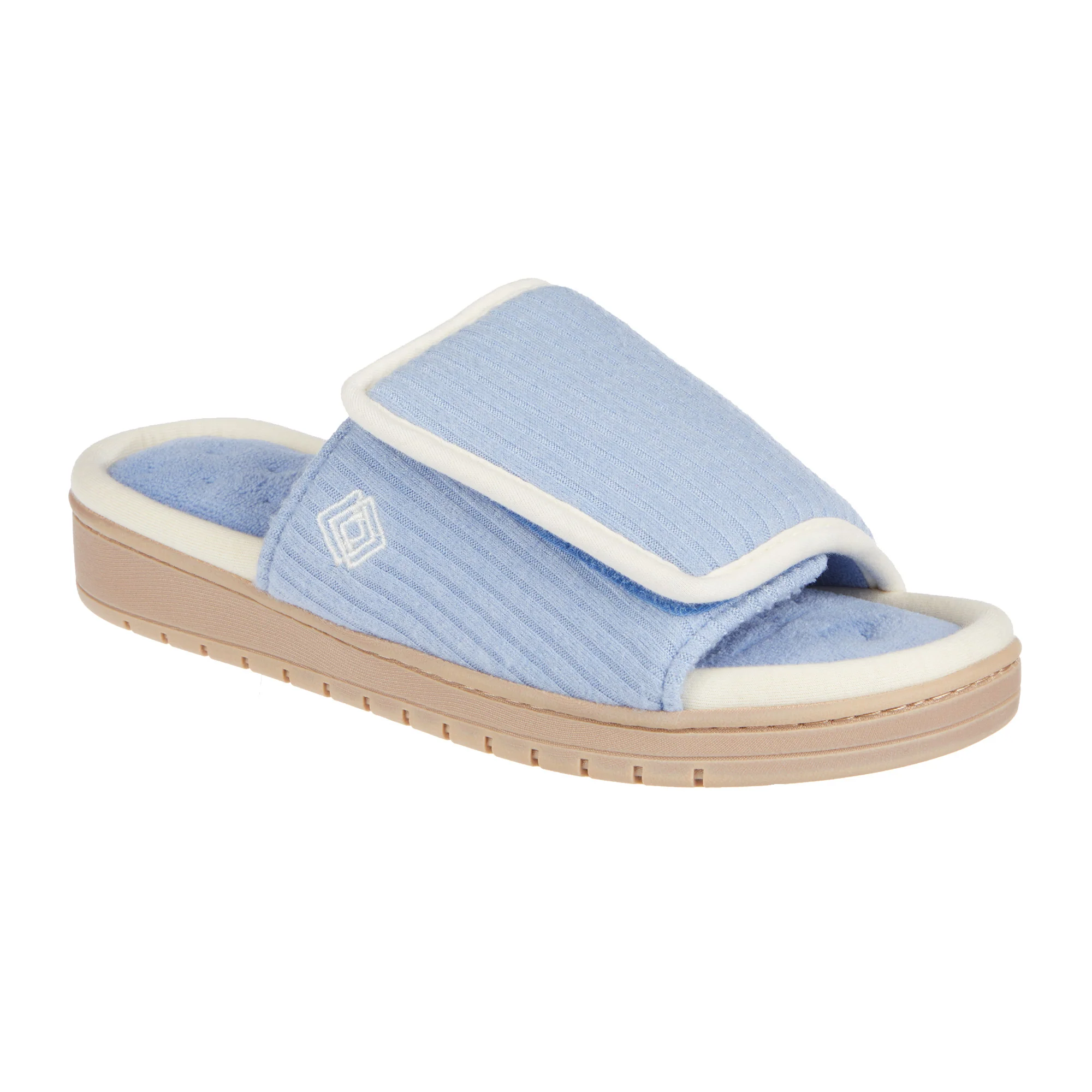 Isotoner Women's Sweater Knit Adjustable Slip-On Slippers - Image 7