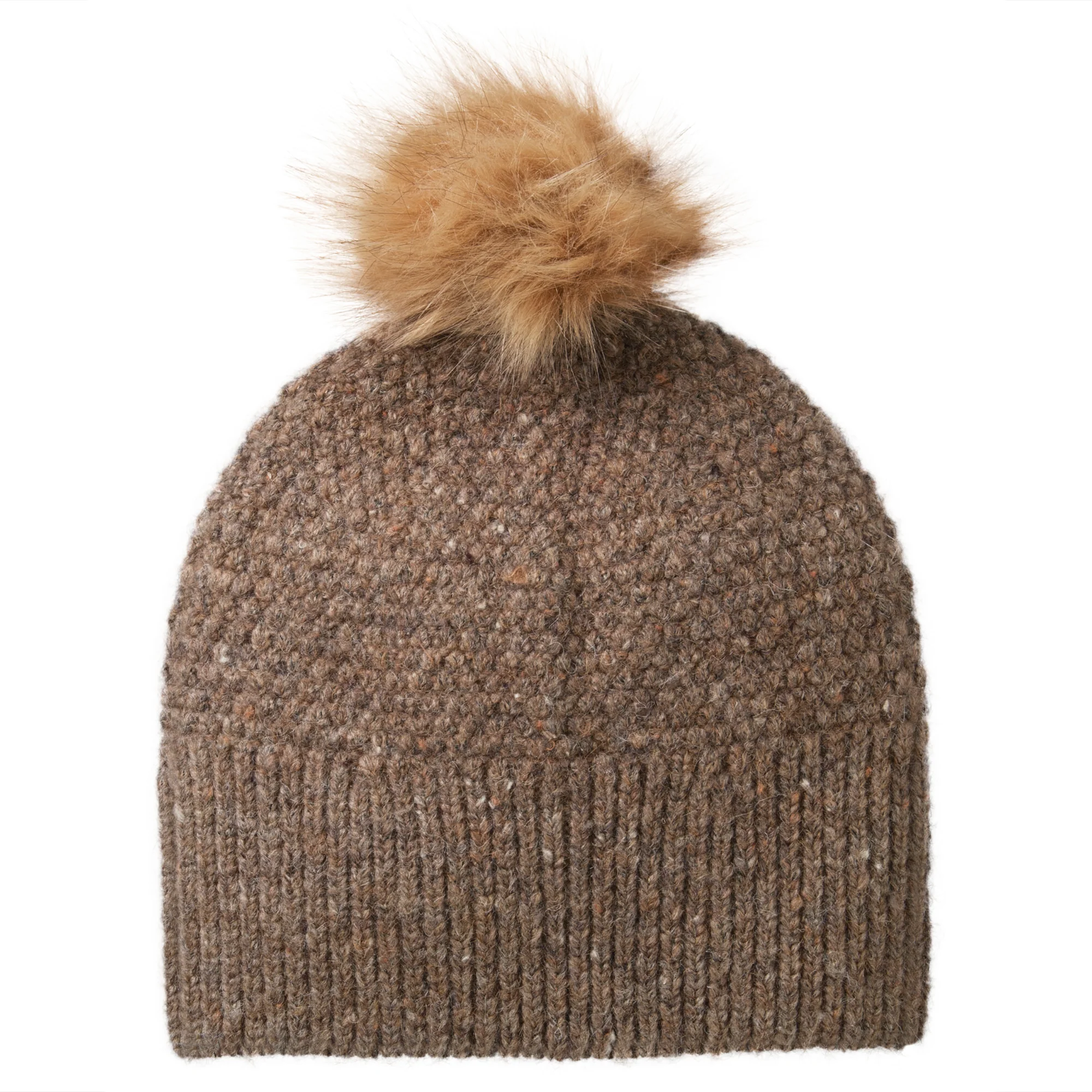 Women's Heathered Diamond Knit Beanie - Image 5