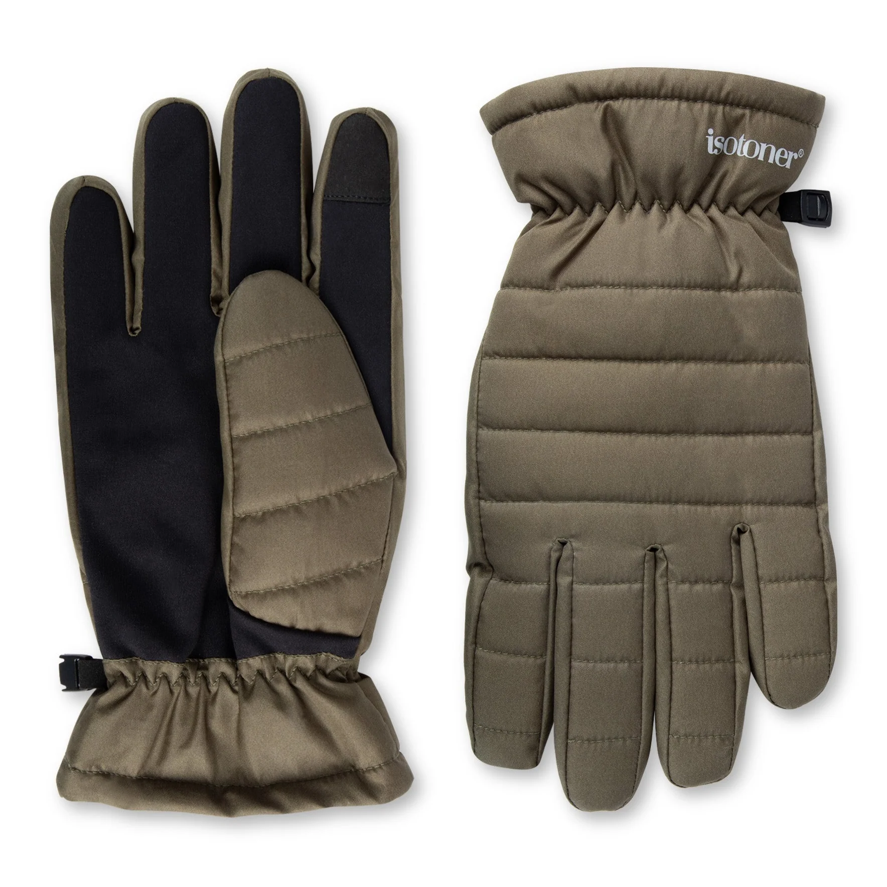 Men's Quilted Pongee with Gathered Wrist Glove - Image 6