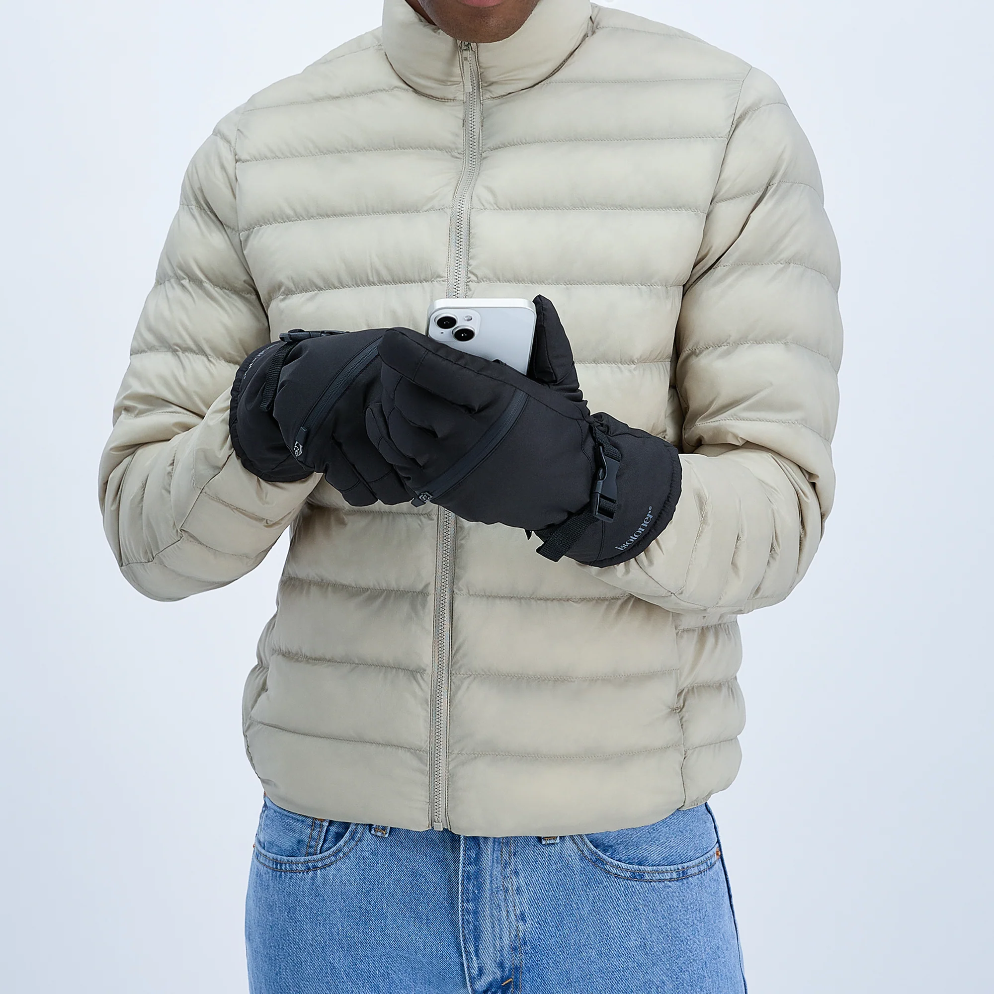 Men's Waterproof Extended Cuff Ski Glove - Image 6