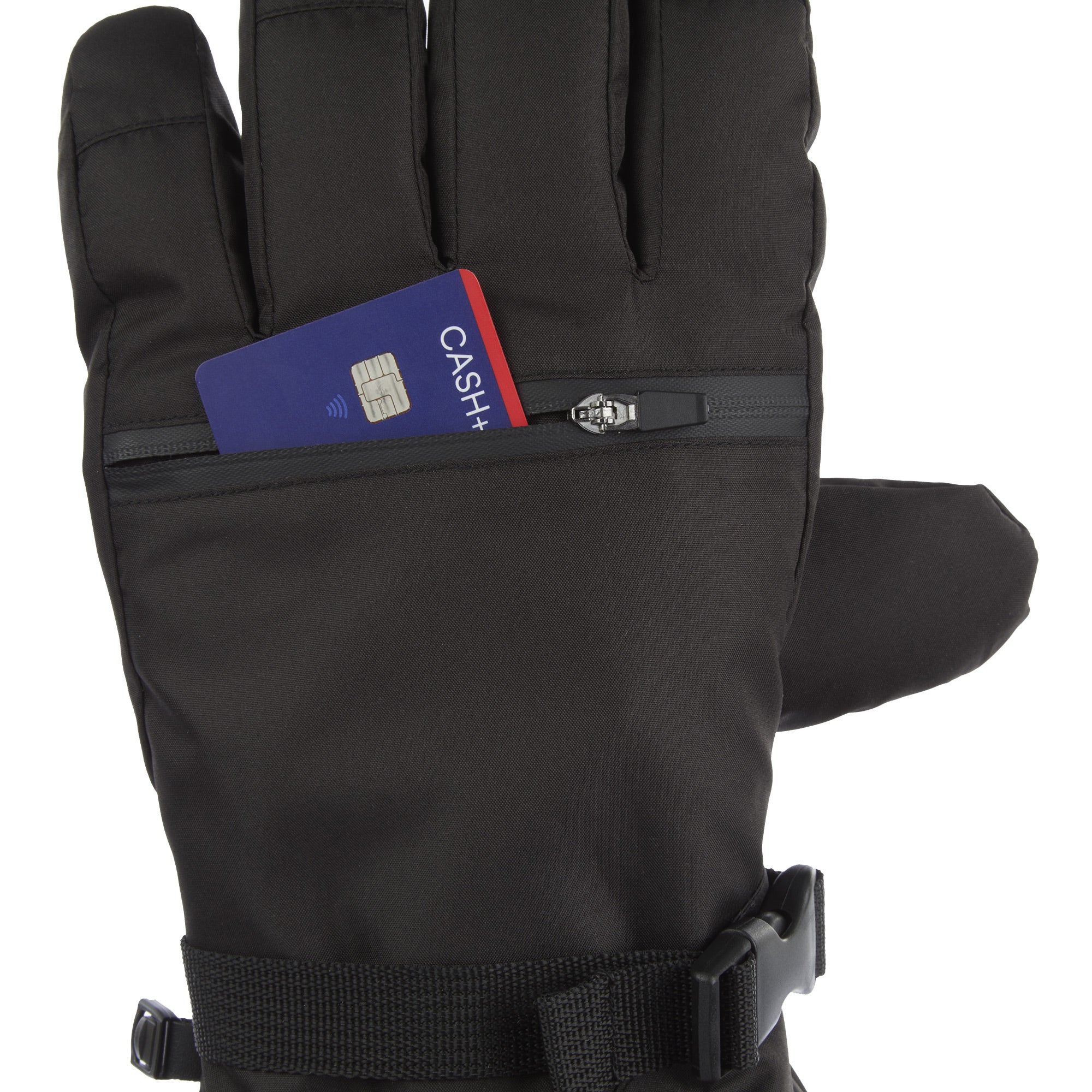 Men's Waterproof Extended Cuff Ski Glove - Image 9