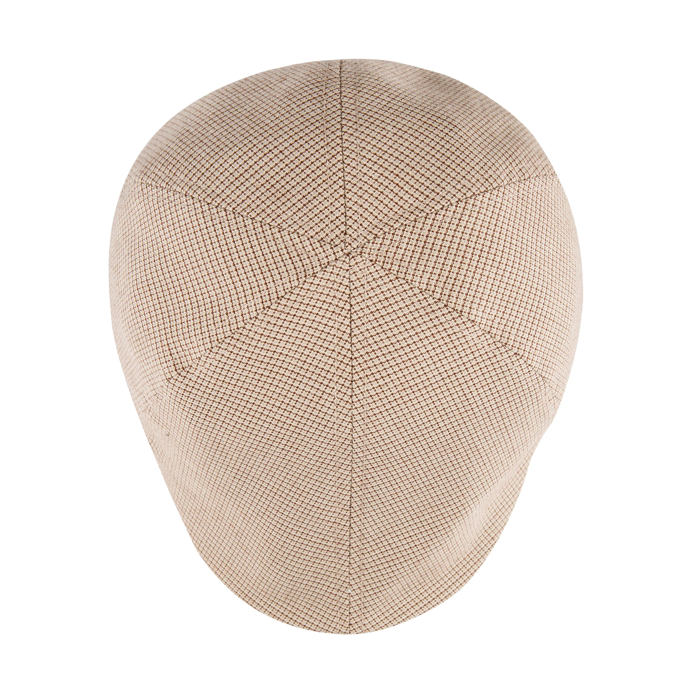 Men's Microcheck Curved-top Ivy Hat - Image 3