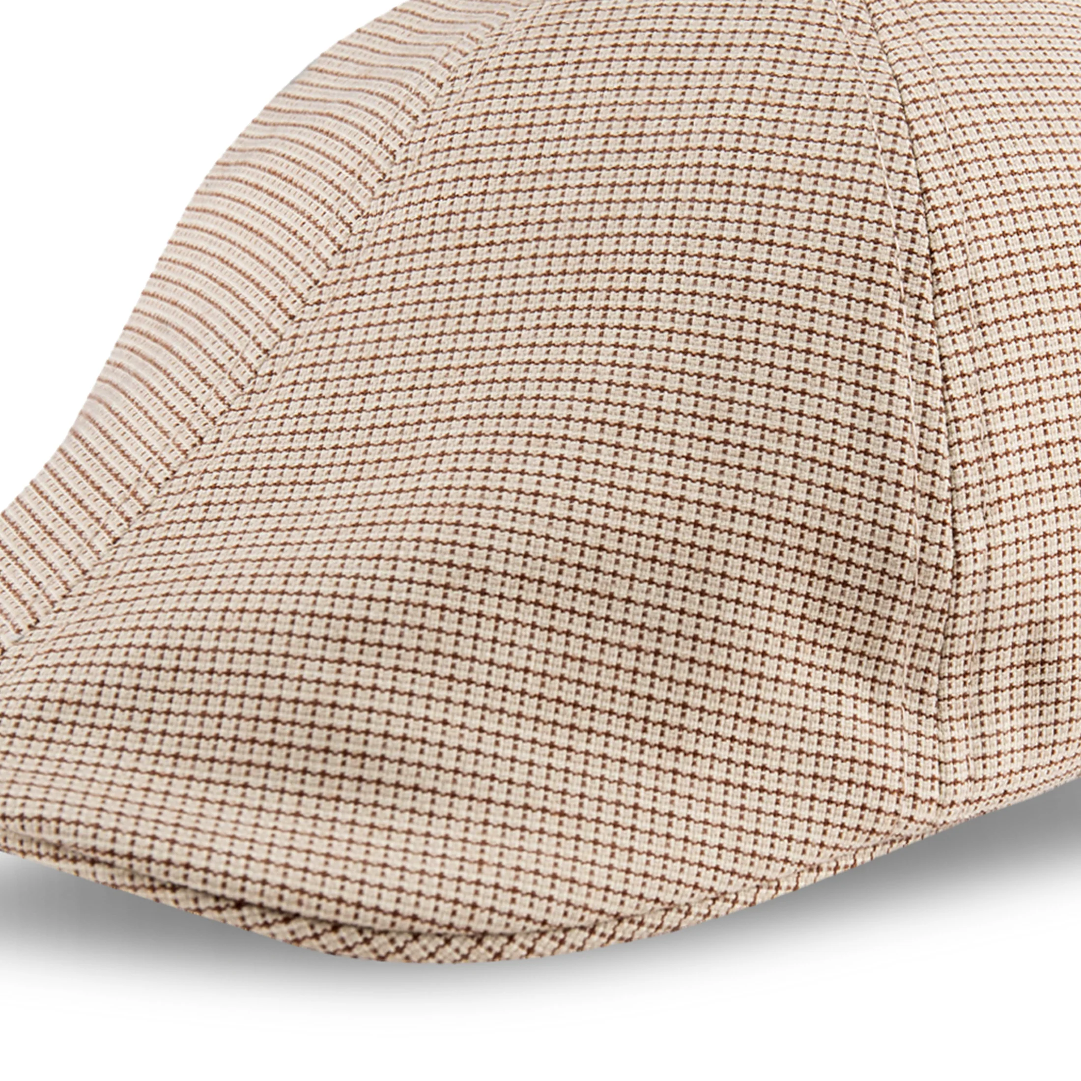 Men's Microcheck Curved-top Ivy Hat - Image 6