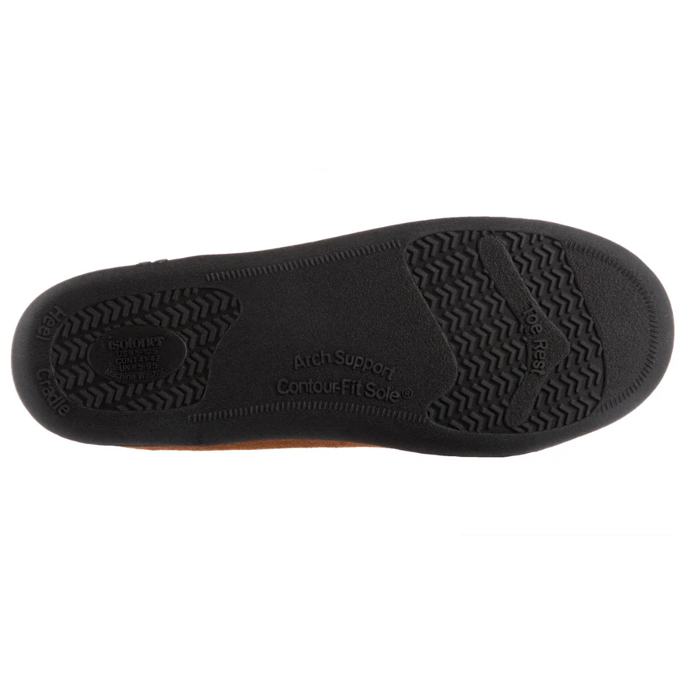 Men's Microsuede Whipstitch Moccasin Slipper - Image 4