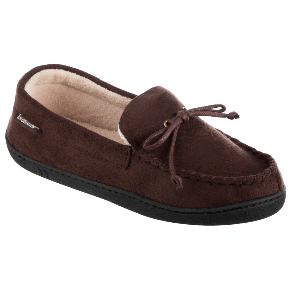 Men's Microsuede Whipstitch Moccasin Slipper - Image 6
