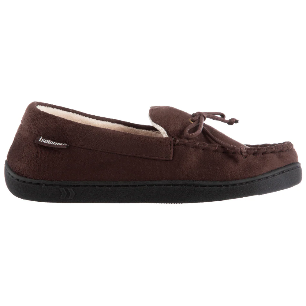 Men's Microsuede Whipstitch Moccasin Slipper - Image 7