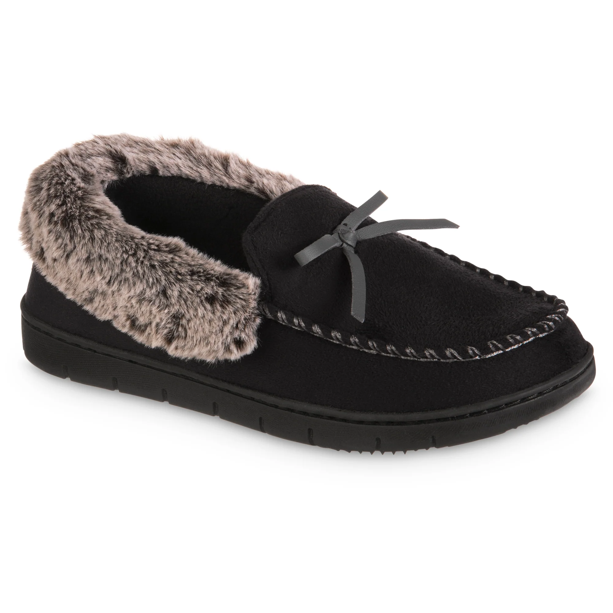 Women's Rae Moccasin Slipper with Faux Fur - Image 8
