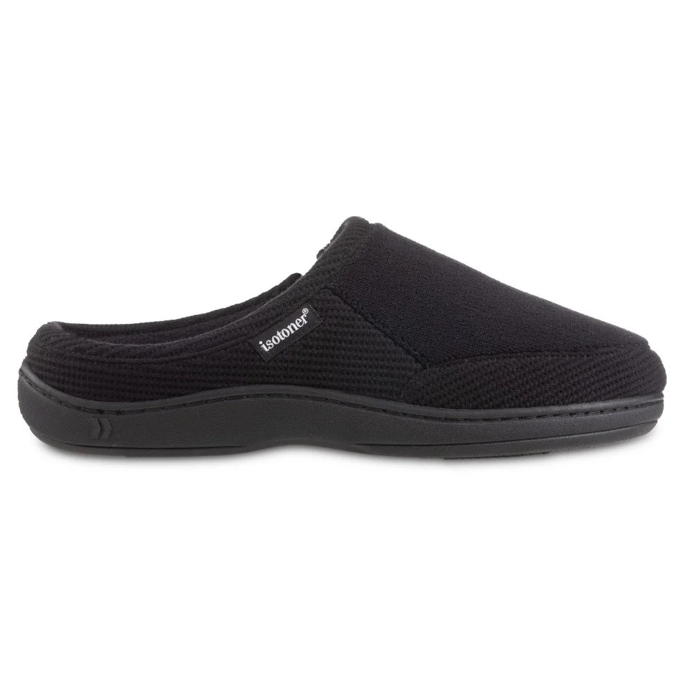 Men's Microterry and Waffle Texture Travis Clog Slipper - Image 11