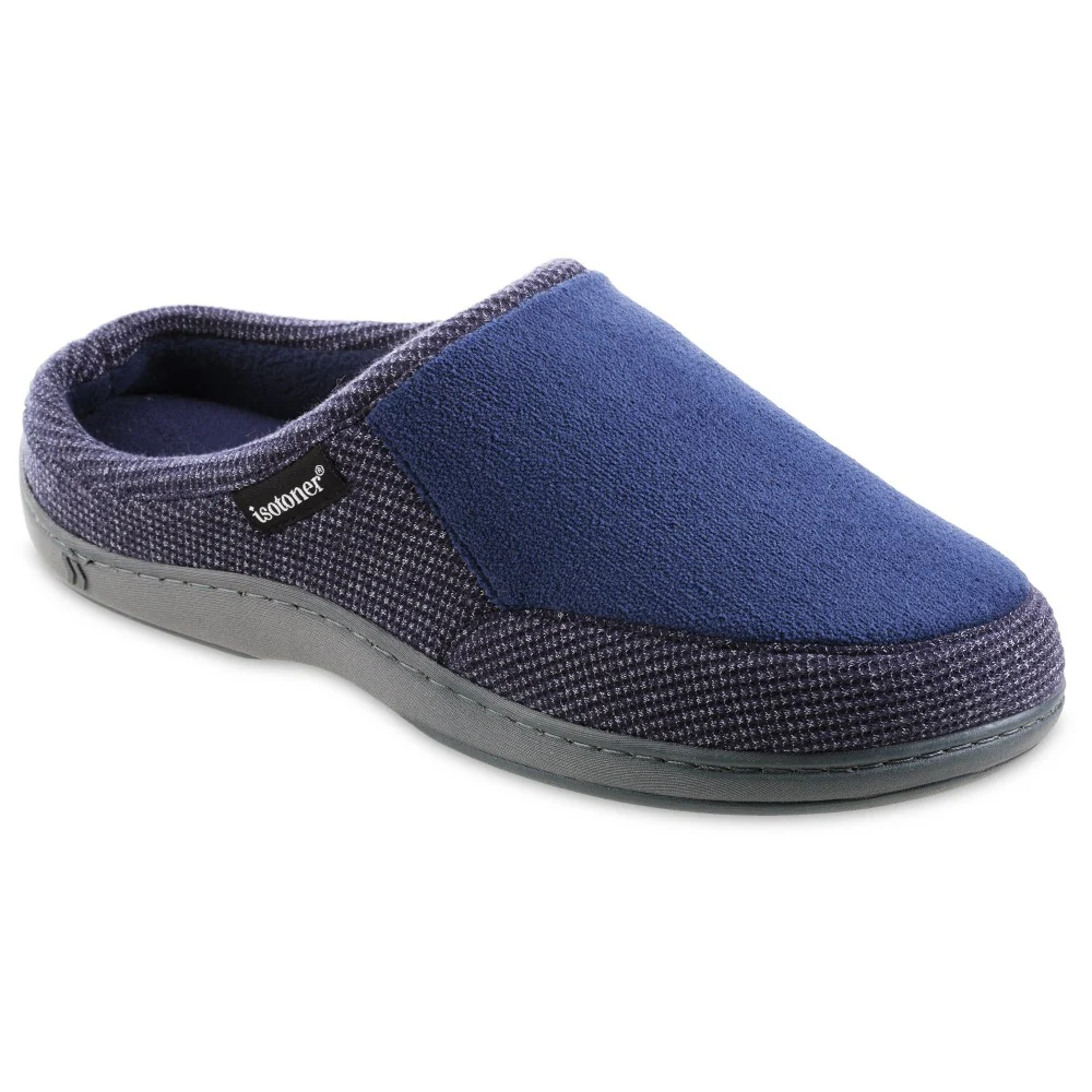 Men's Microterry and Waffle Texture Travis Clog Slipper - Image 13