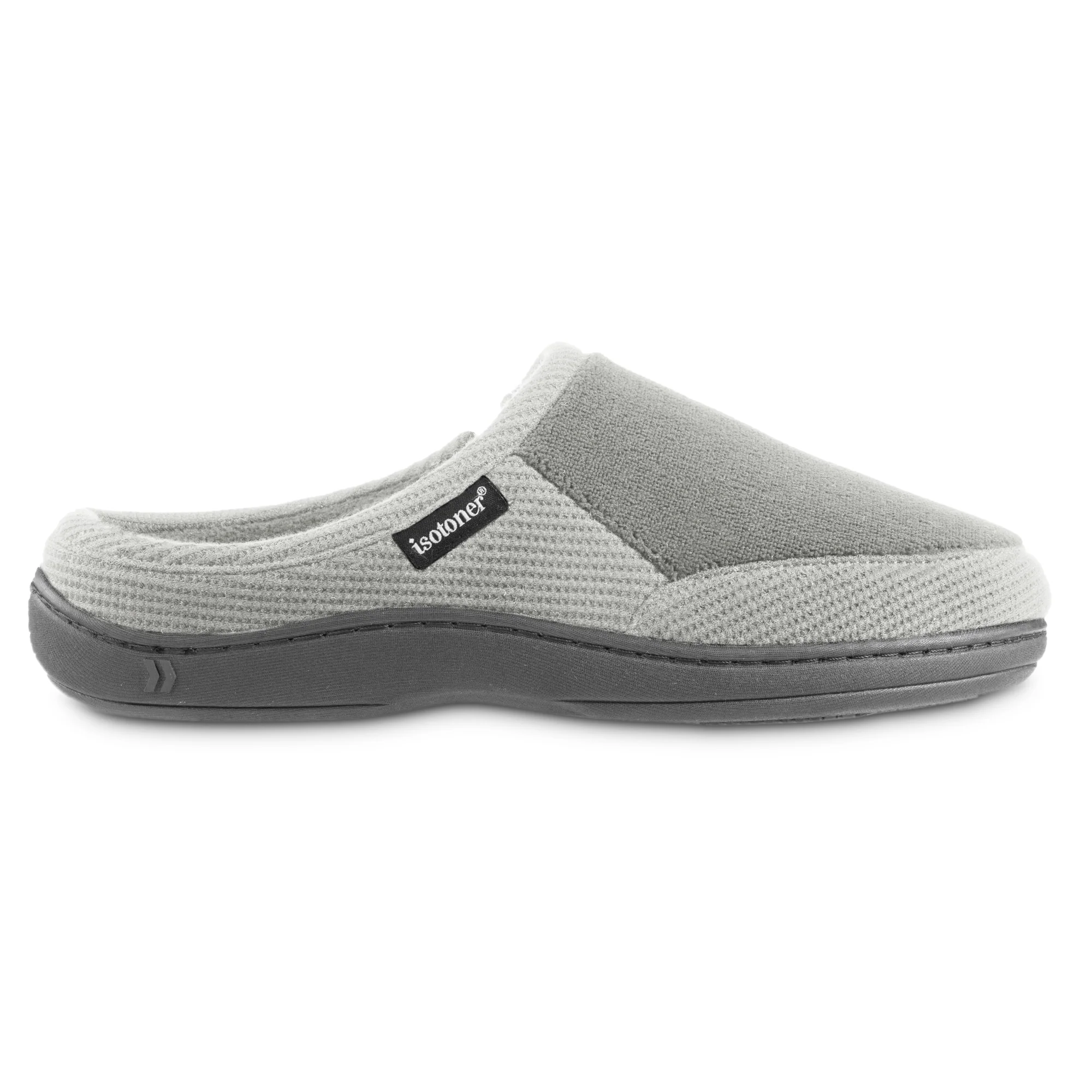 Men's Microterry and Waffle Texture Travis Clog Slipper - Image 5