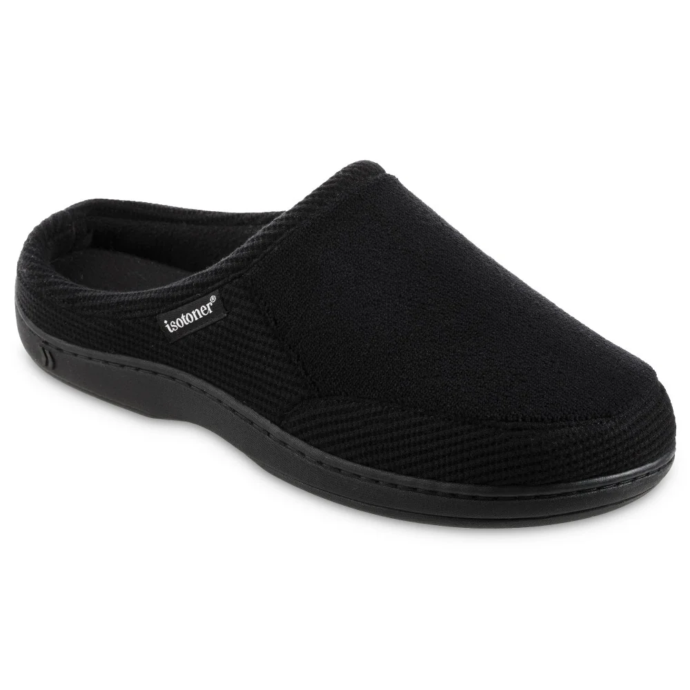 Men's Microterry and Waffle Texture Travis Clog Slipper - Image 7