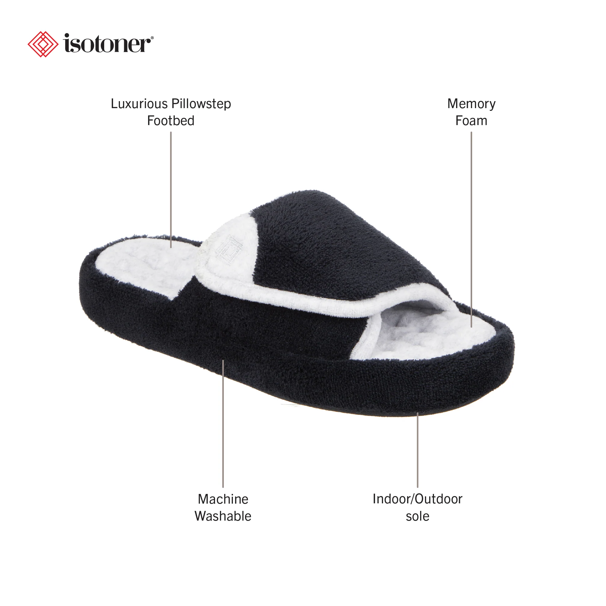 Women's Adjustable Microterry Spa Slide - Image 11