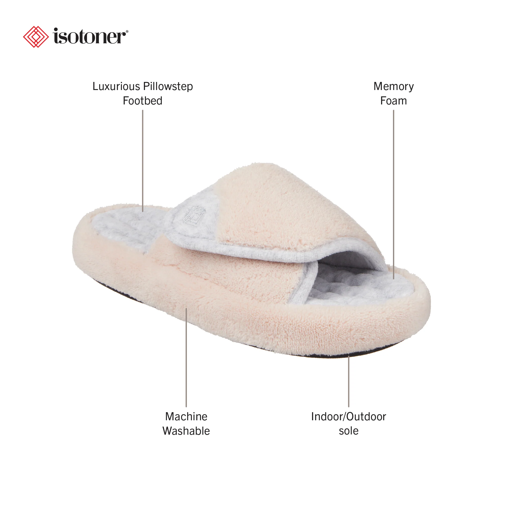 Women's Adjustable Microterry Spa Slide - Image 19