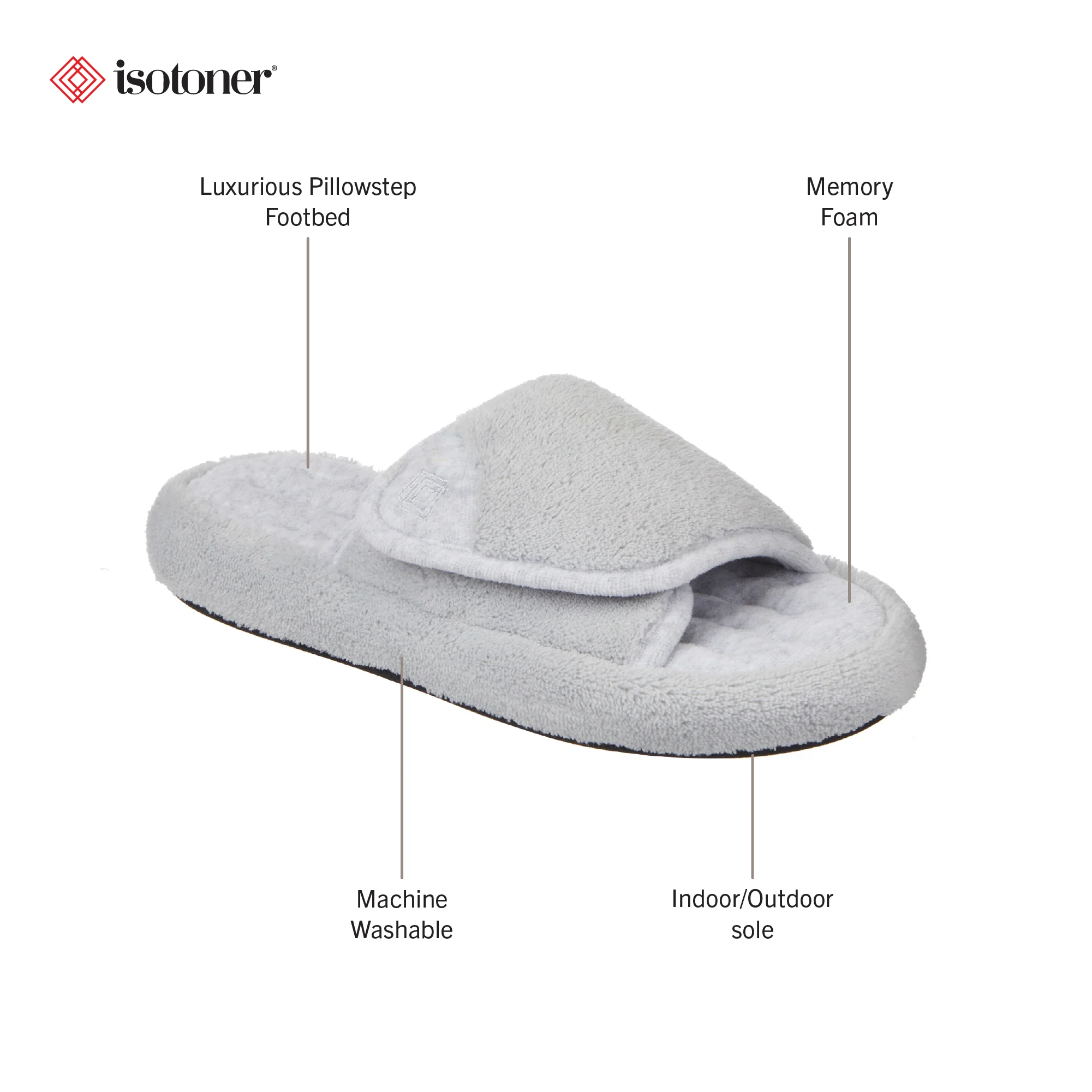 Women's Adjustable Microterry Spa Slide - Image 27