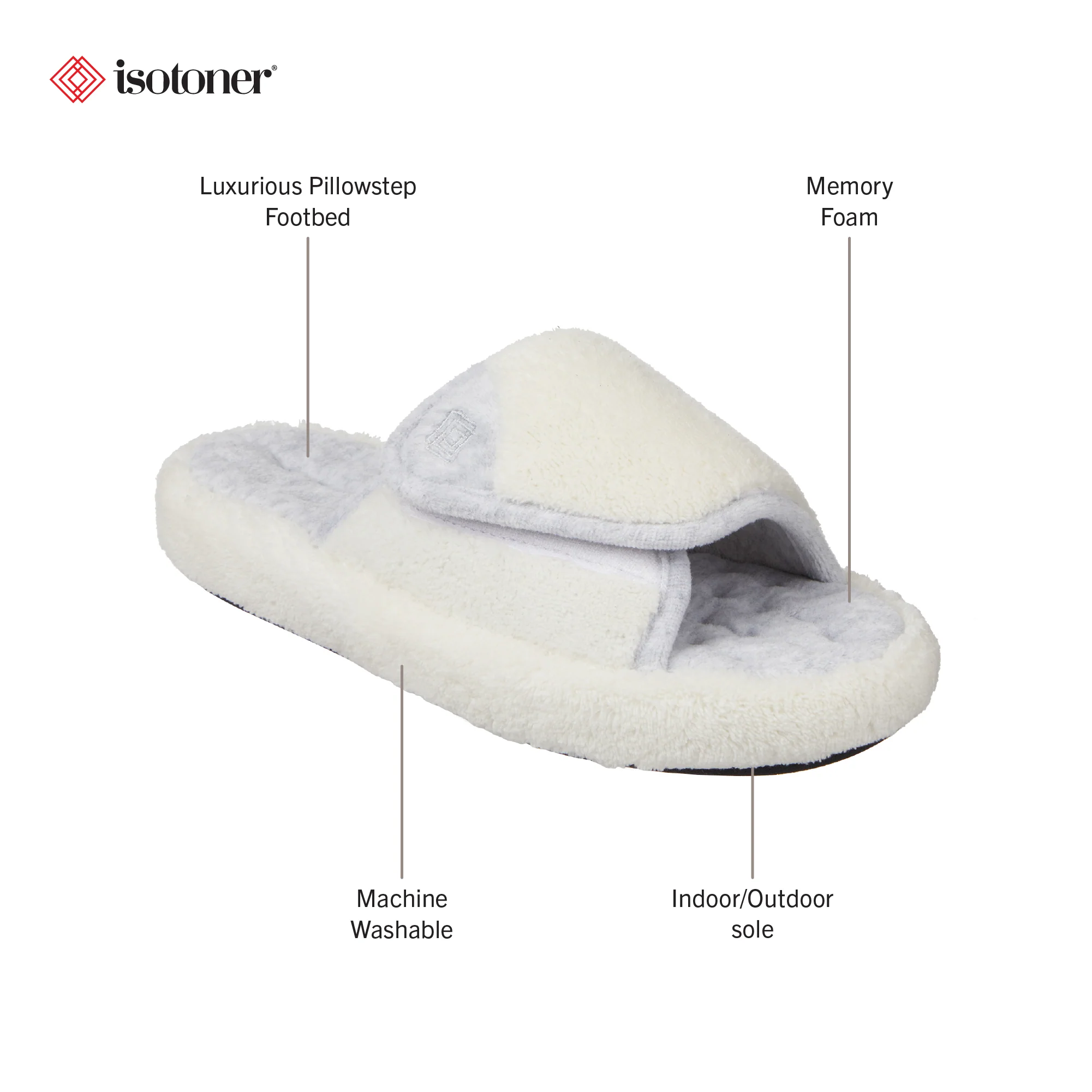 Women's Adjustable Microterry Spa Slide - Image 42