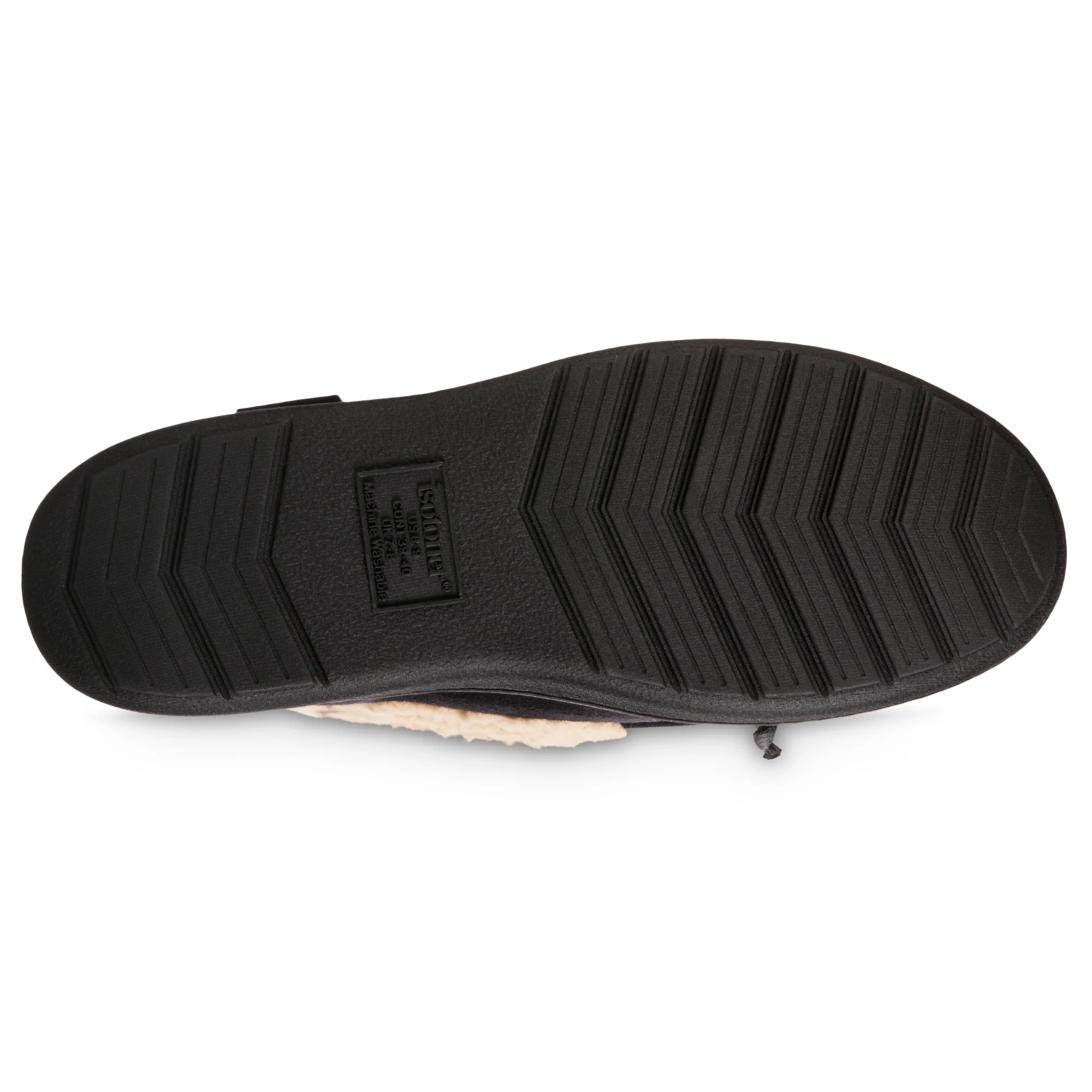 Men's Vincent Microsuede Moccasin Slipper with Sherpa Spill - Image 4
