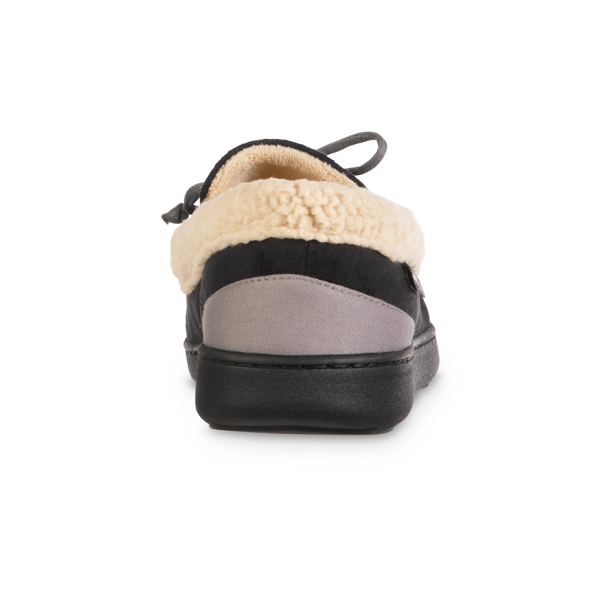 Men's Vincent Microsuede Moccasin Slipper with Sherpa Spill - Image 5