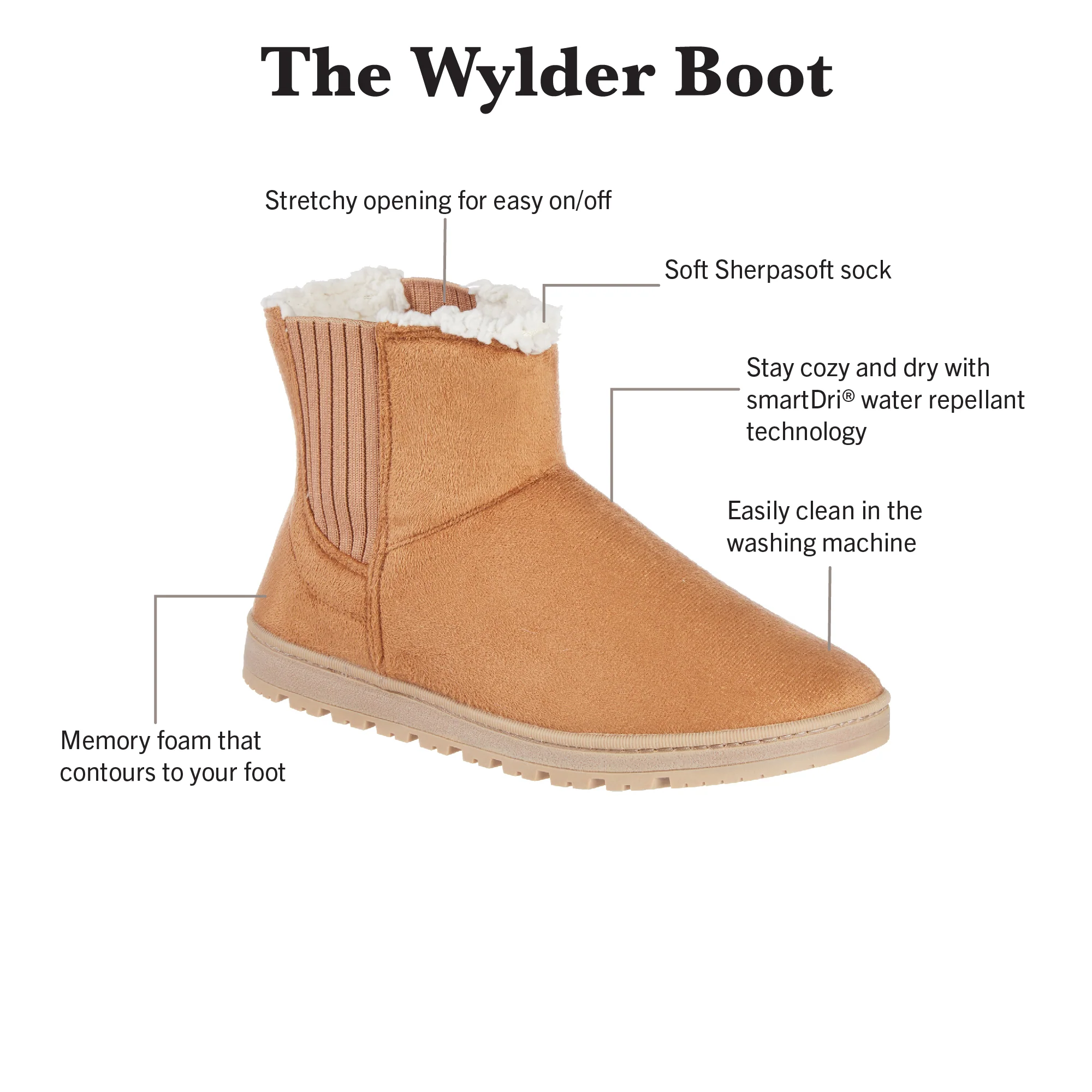 Women's Water Repellent Wylder Boot Slipper - Image 9