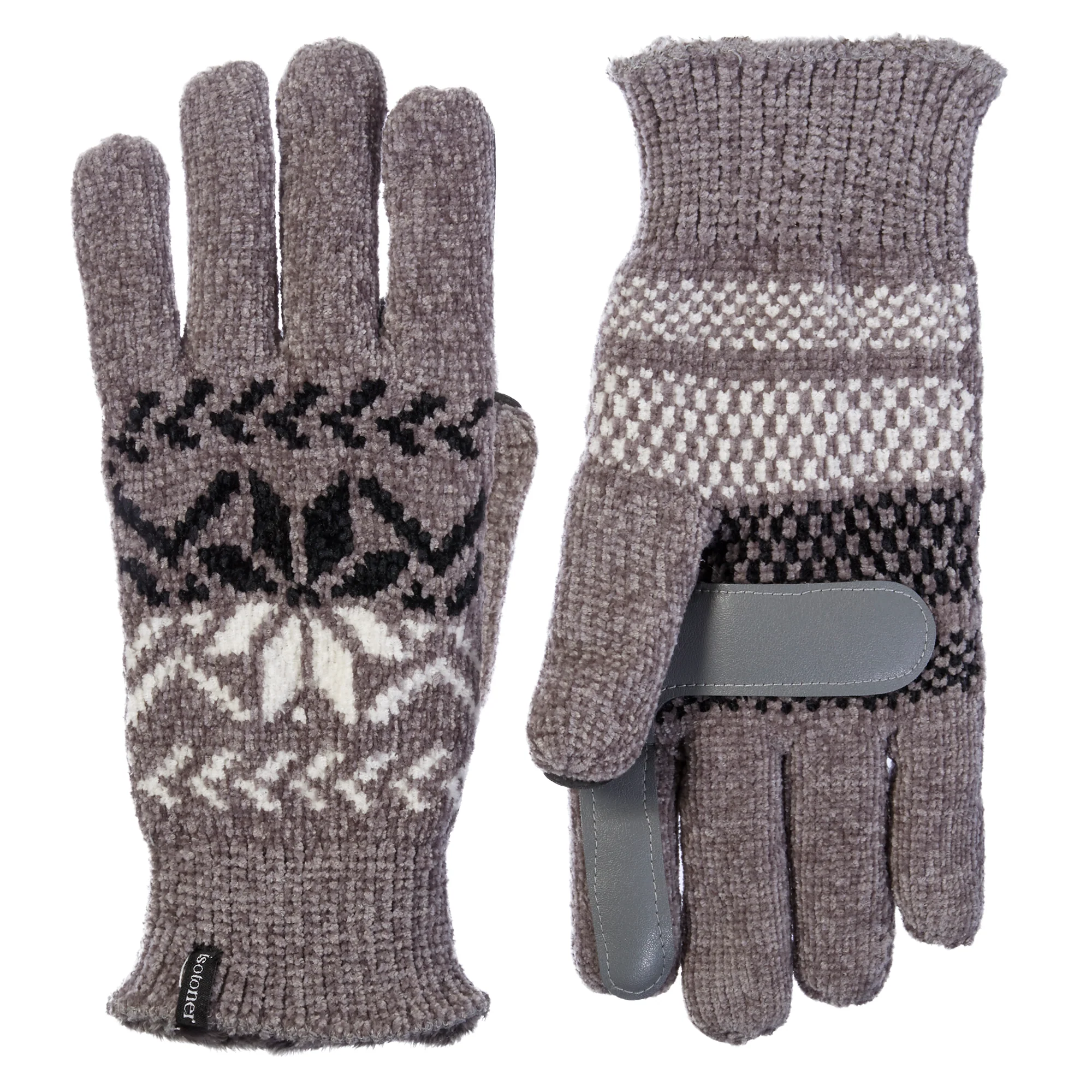 Women’s Chenille Snowflake Gloves - Image 5