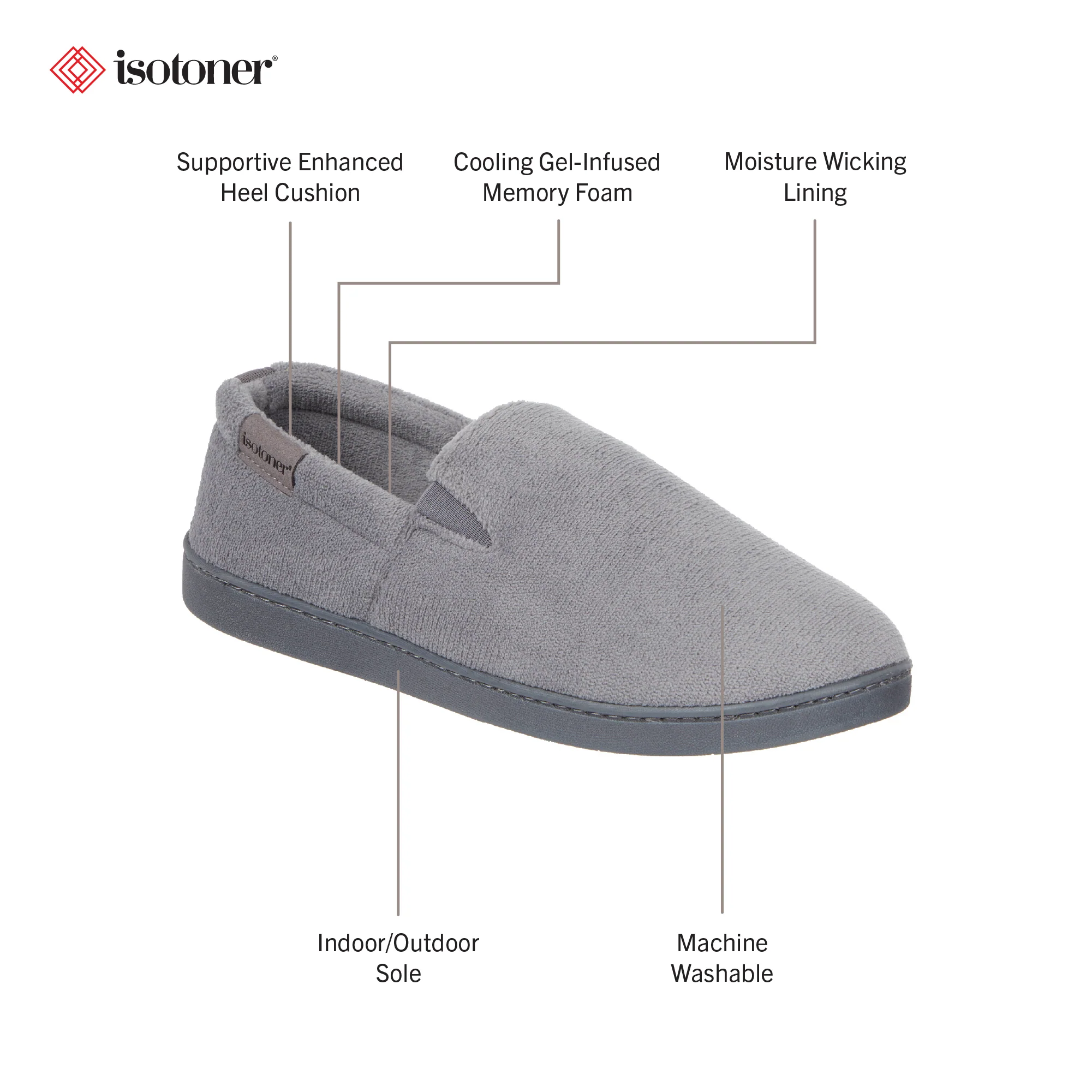 Men's Microterry Jake Loafer Slipper - Image 9