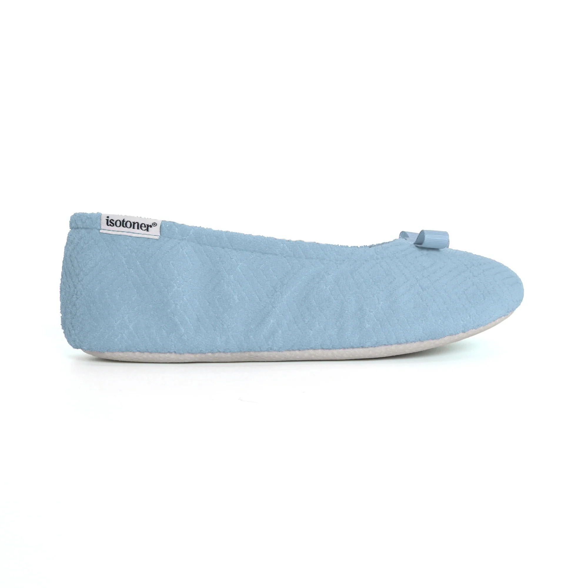 Women's Diamond Microterry Gemma Pillowstep Ballerina Slipper - Image 10
