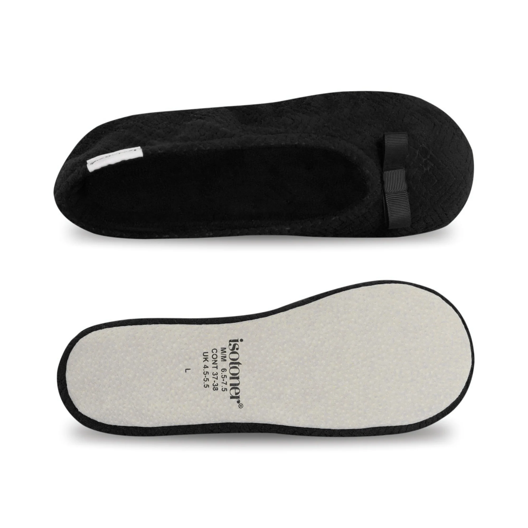 Women's Diamond Microterry Gemma Pillowstep Ballerina Slipper - Image 19