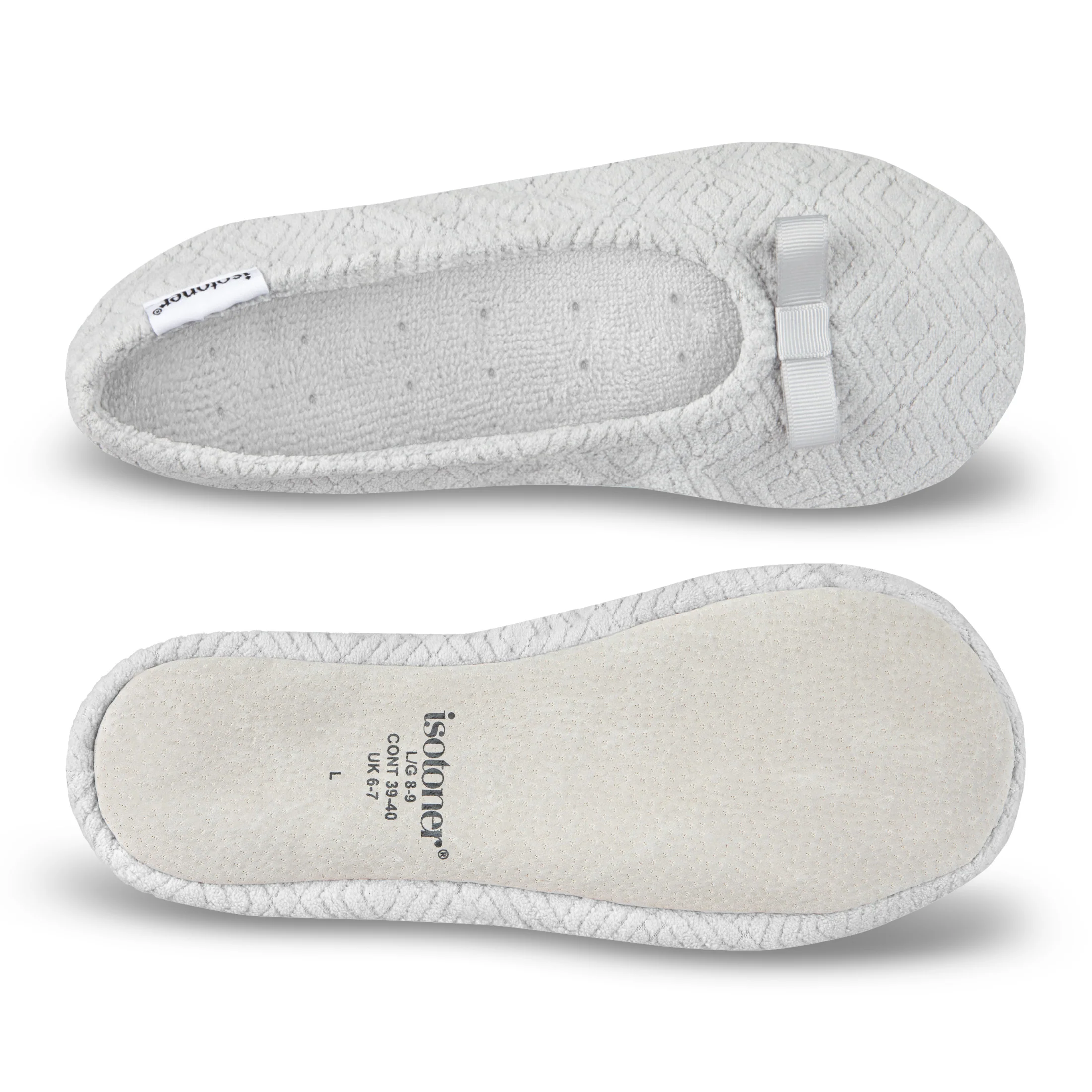 Women's Diamond Microterry Gemma Pillowstep Ballerina Slipper - Image 27