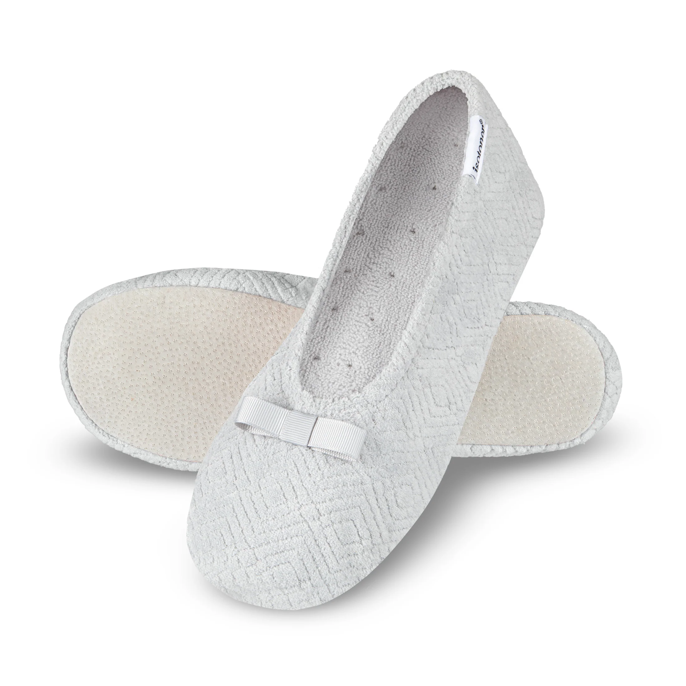 Women's Diamond Microterry Gemma Pillowstep Ballerina Slipper - Image 29