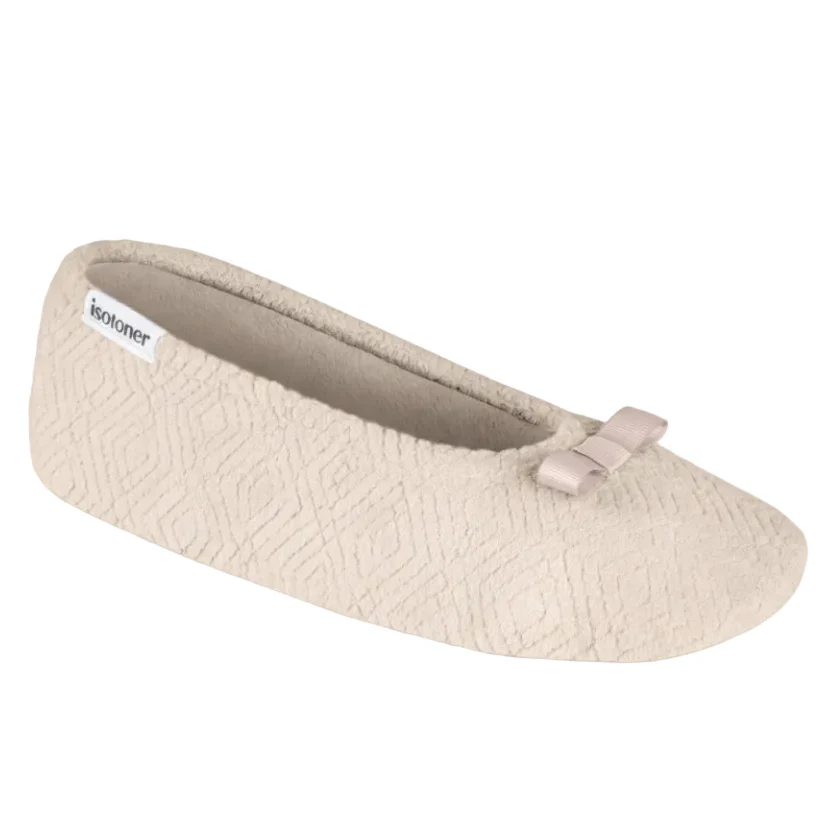Women's Diamond Microterry Gemma Pillowstep Ballerina Slipper - Image 33