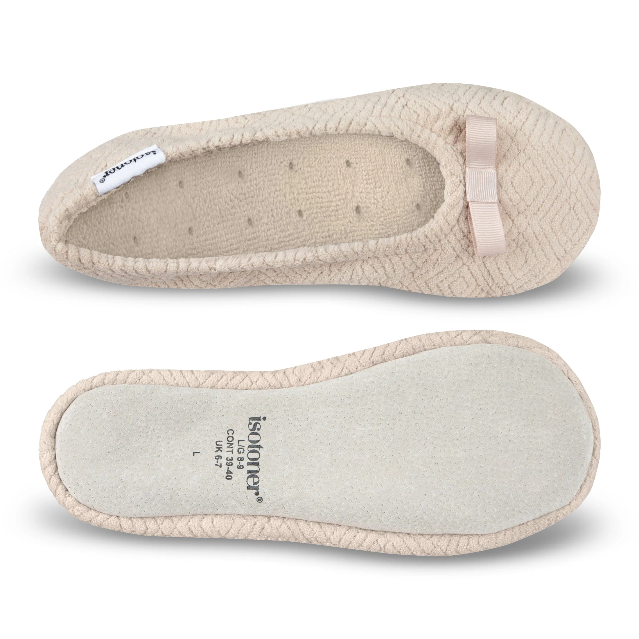 Women's Diamond Microterry Gemma Pillowstep Ballerina Slipper - Image 35