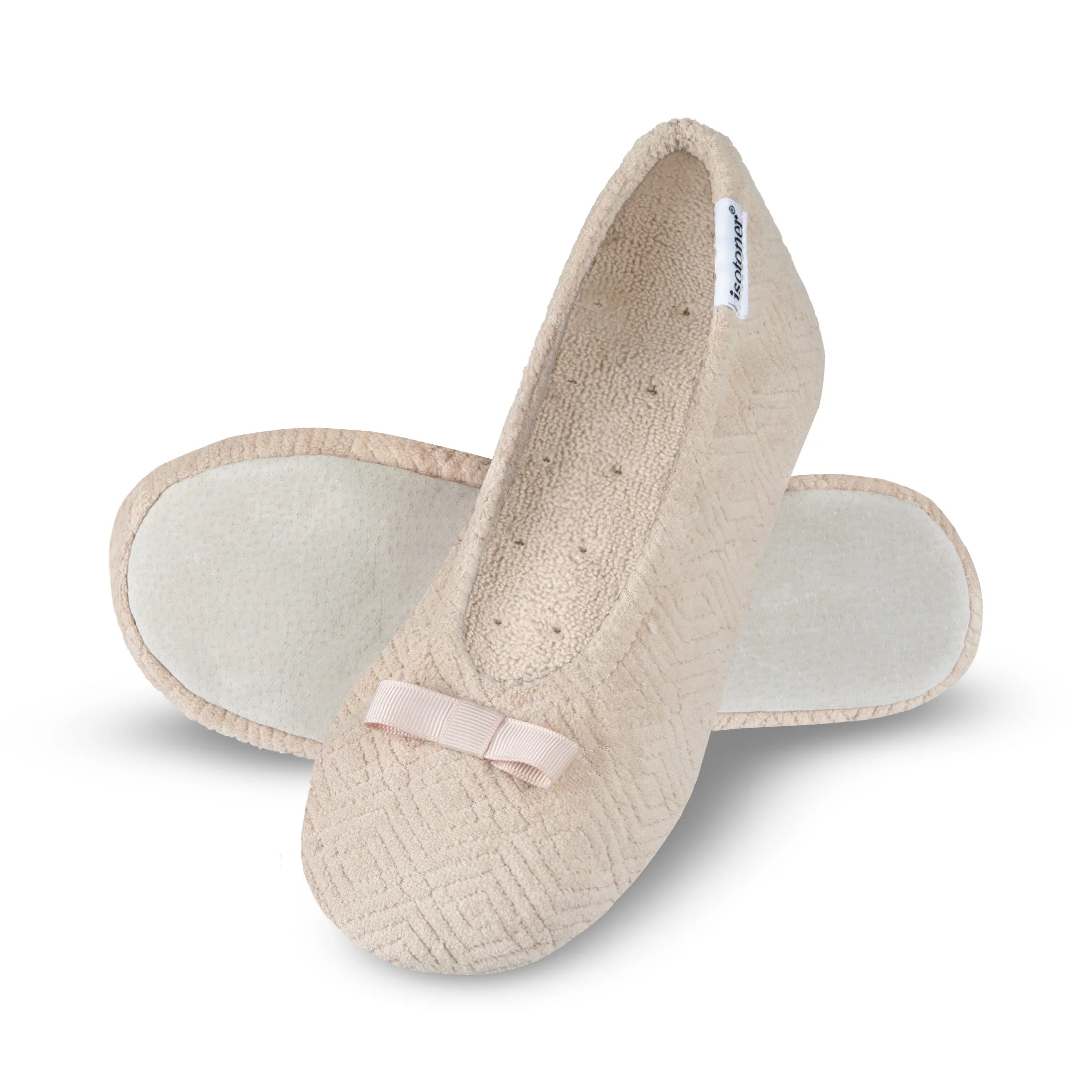 Women's Diamond Microterry Gemma Pillowstep Ballerina Slipper - Image 36