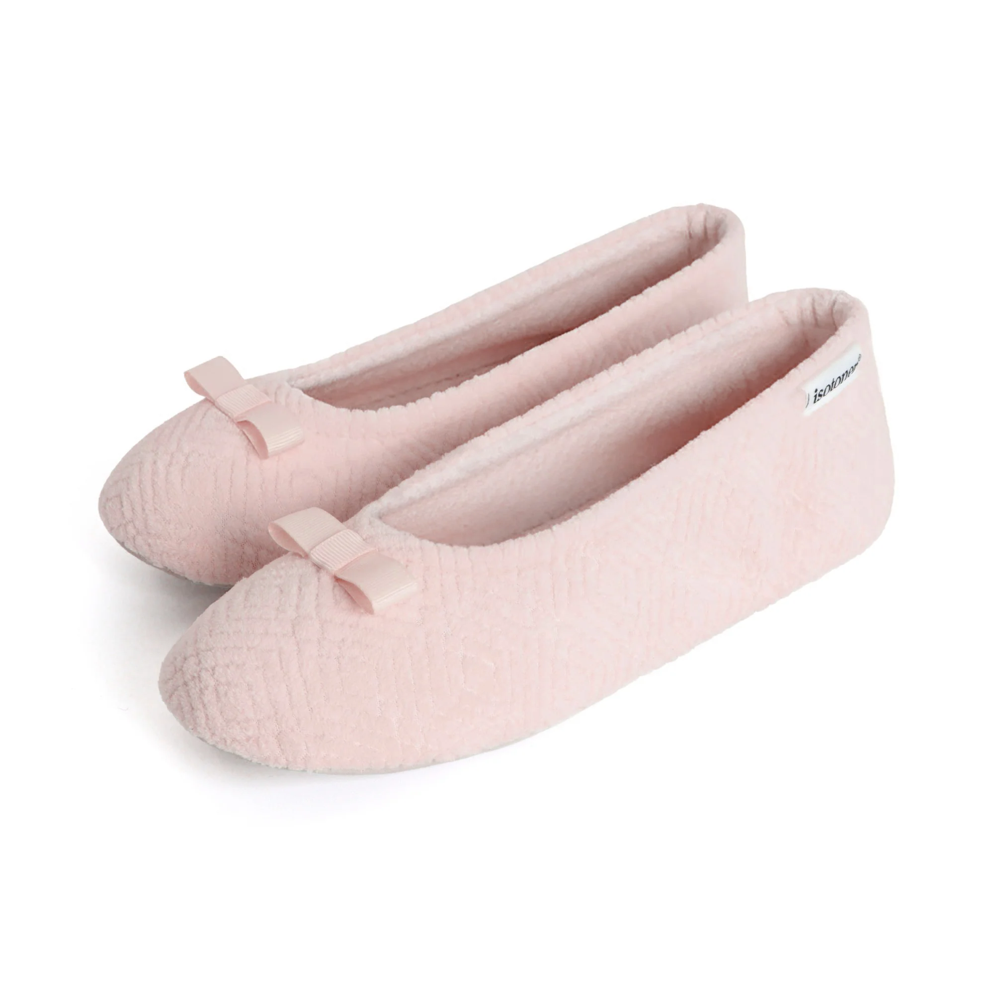 Women's Diamond Microterry Gemma Pillowstep Ballerina Slipper - Image 5