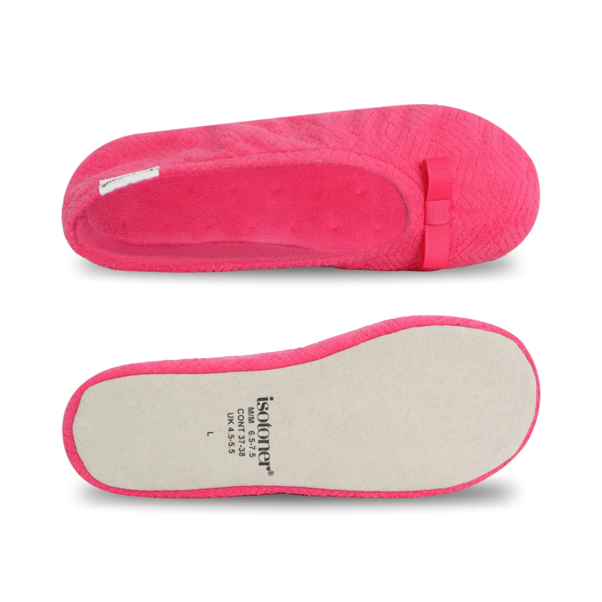 Women's Diamond Microterry Gemma Pillowstep Ballerina Slipper - Image 50