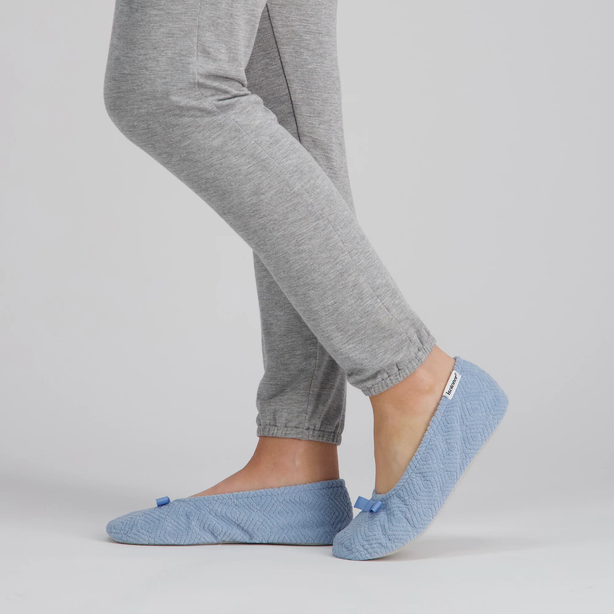 Women's Diamond Microterry Gemma Pillowstep Ballerina Slipper - Image 54