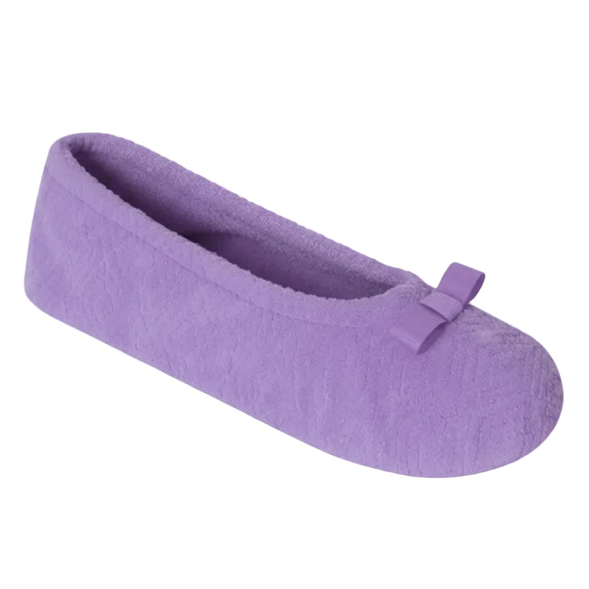 Women's Diamond Microterry Gemma Pillowstep Ballerina Slipper - Image 56