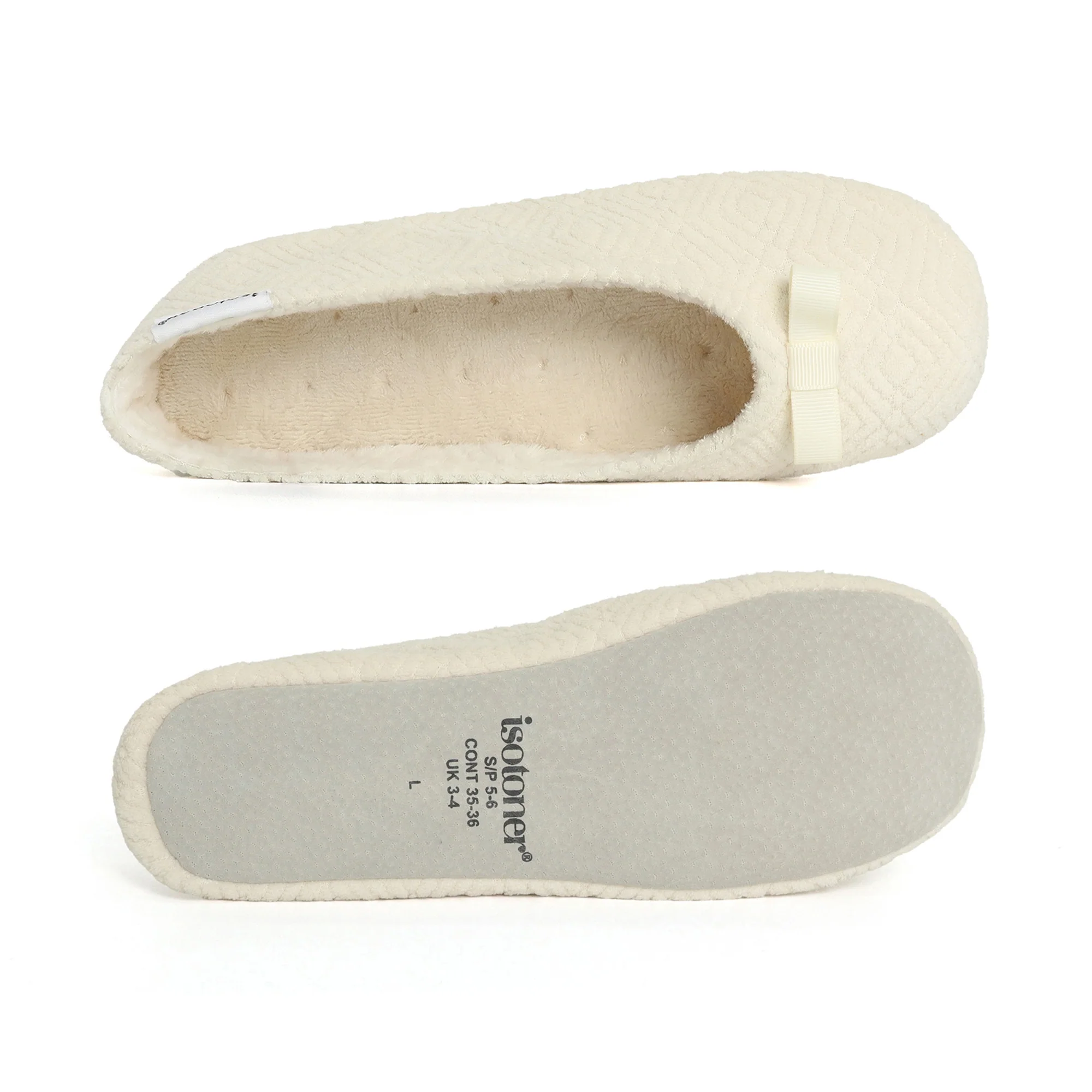 Women's Diamond Microterry Gemma Pillowstep Ballerina Slipper - Image 66