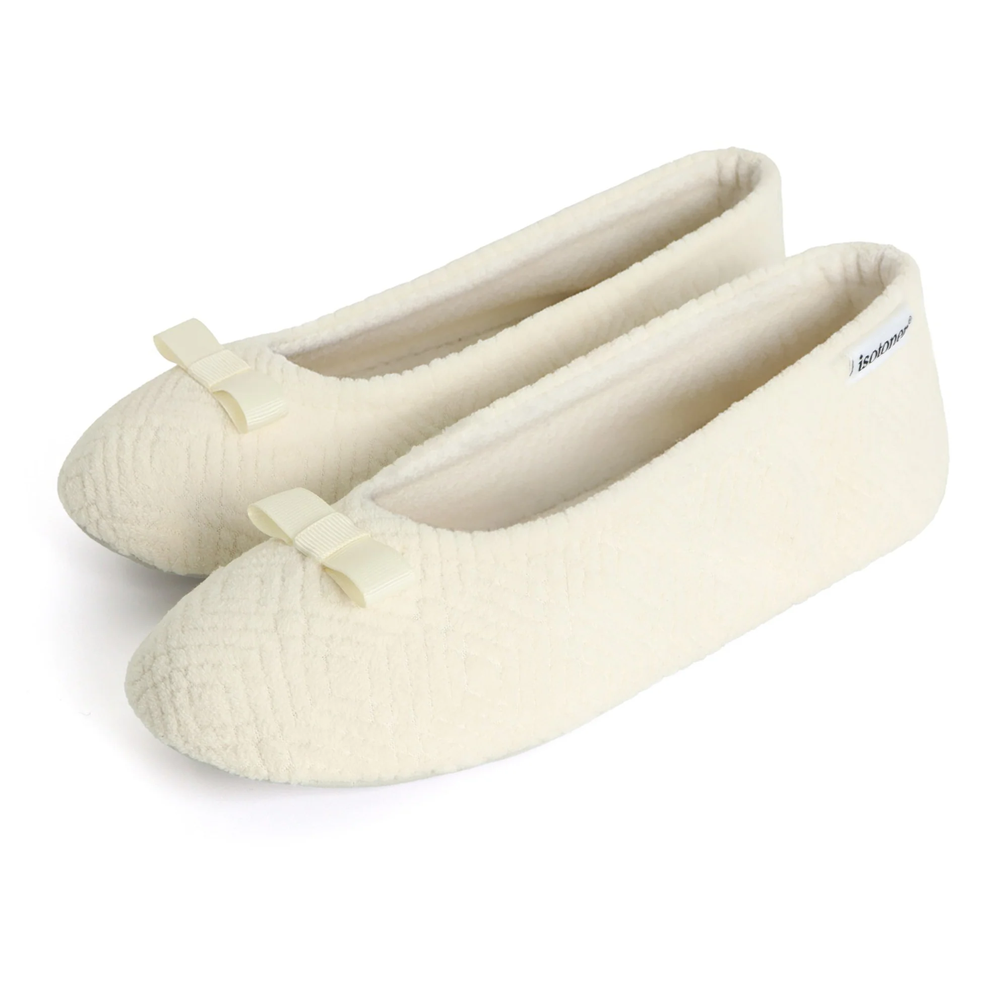 Women's Diamond Microterry Gemma Pillowstep Ballerina Slipper - Image 68