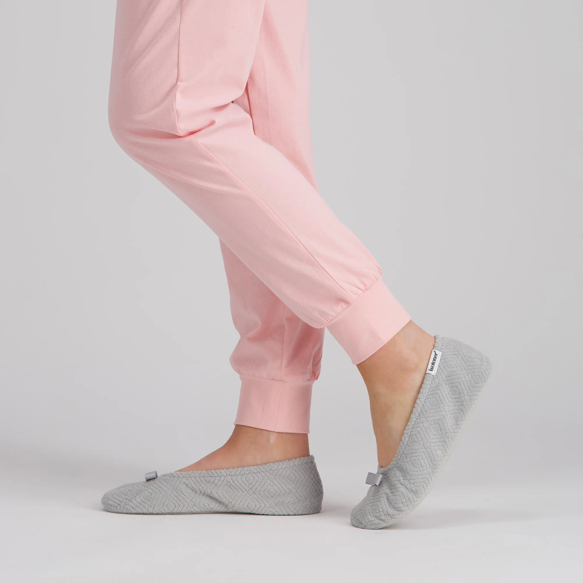 Women's Diamond Microterry Gemma Pillowstep Ballerina Slipper - Image 70