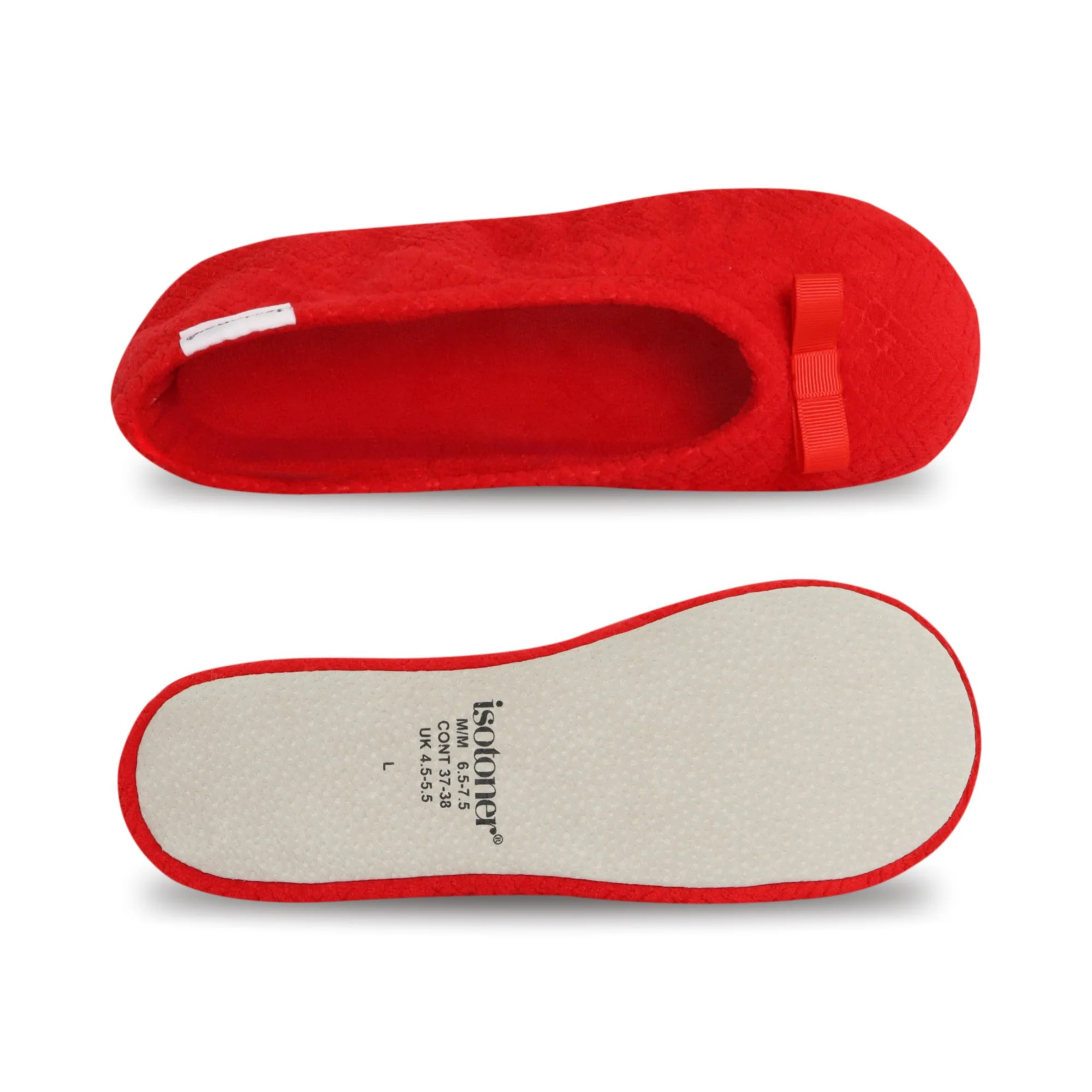 Women's Diamond Microterry Gemma Pillowstep Ballerina Slipper - Image 74