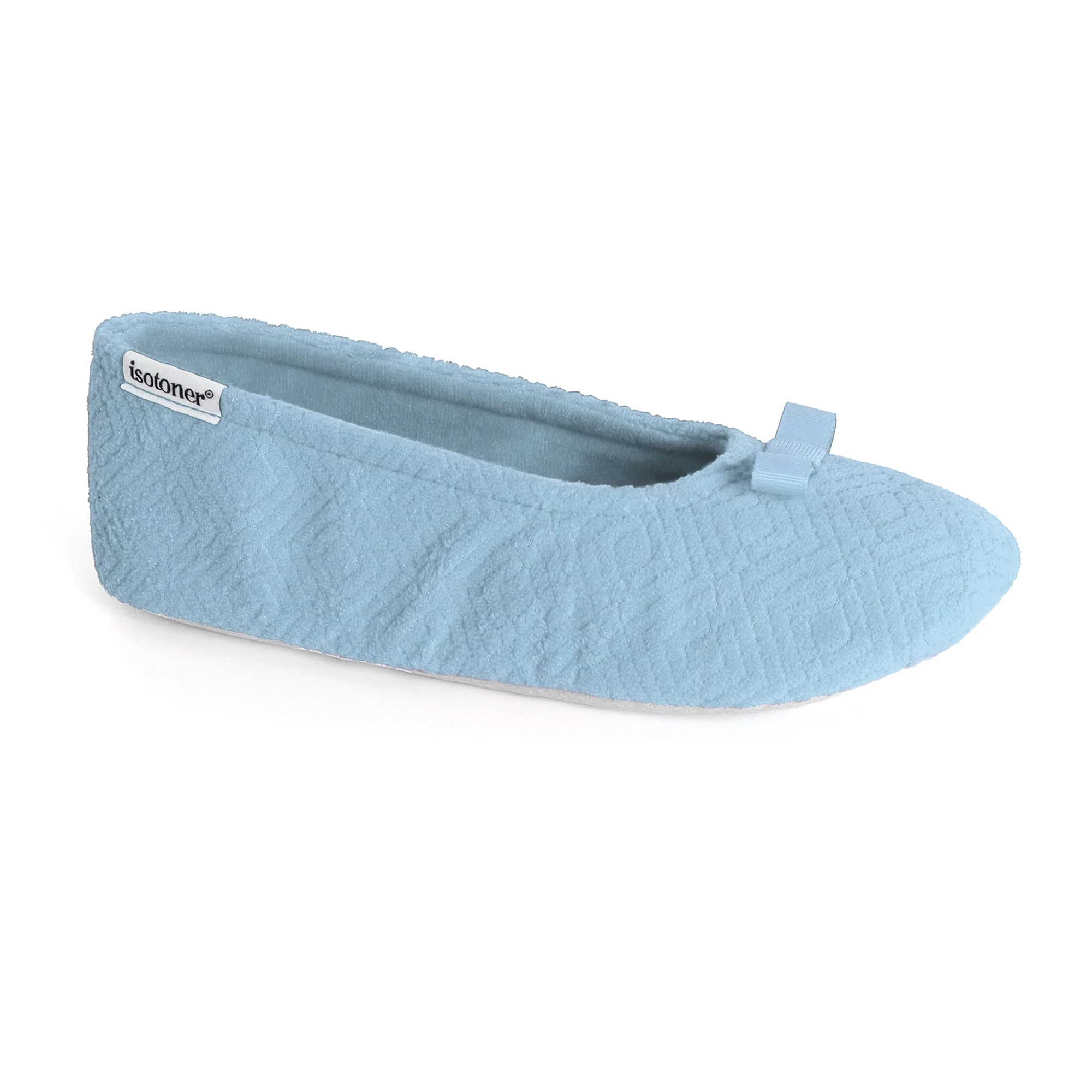 Women's Diamond Microterry Gemma Pillowstep Ballerina Slipper - Image 9