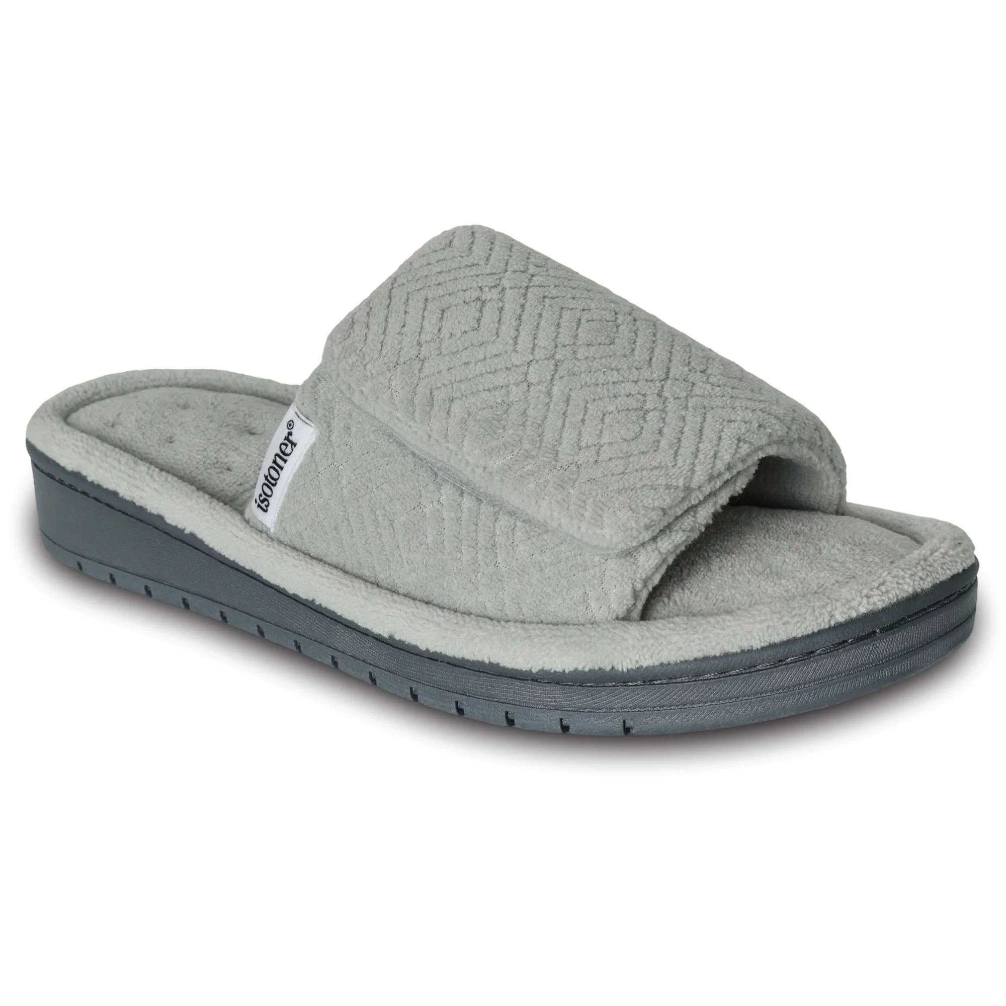 Women's Diamond Microterry Gemma Adjustable Slide Slipper - Image 25