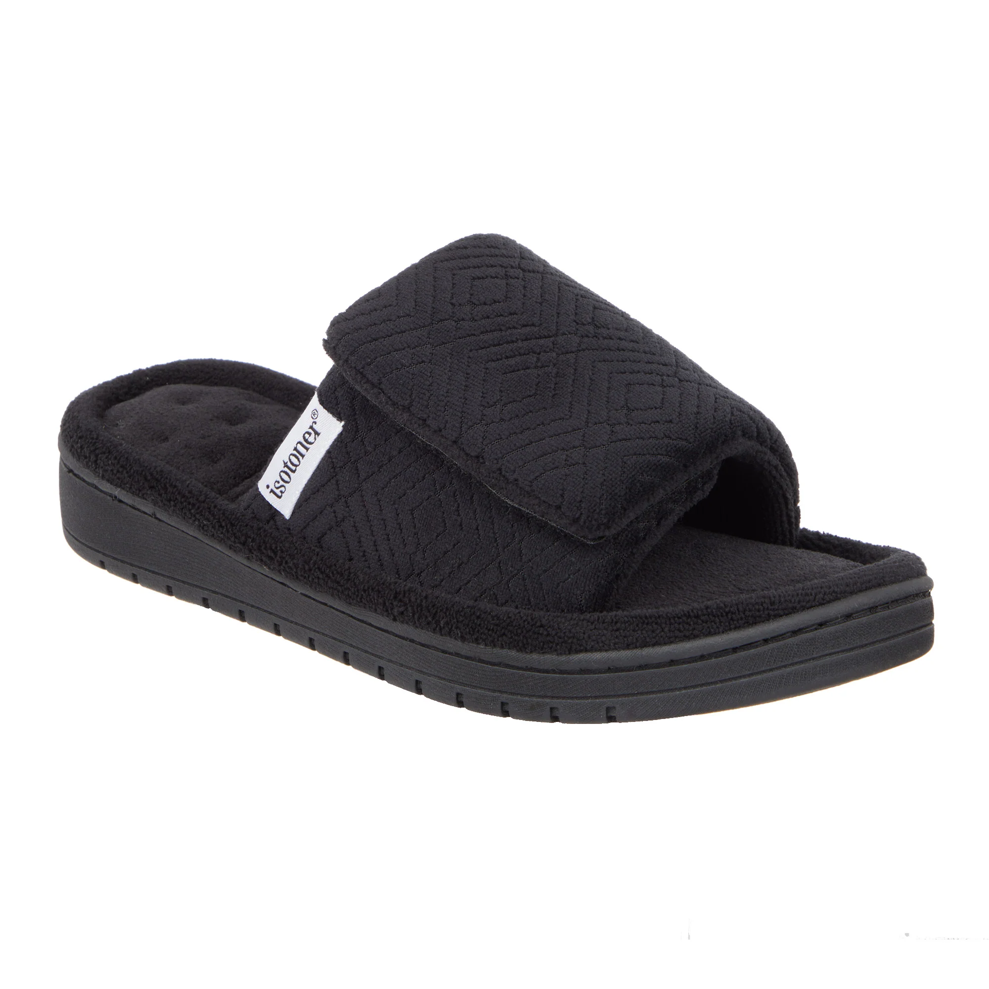 Women's Diamond Microterry Gemma Adjustable Slide Slipper - Image 9